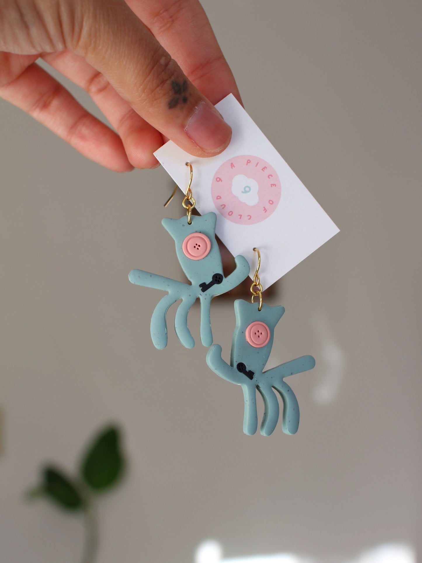 Plush Squid - Statement Fall Earrings