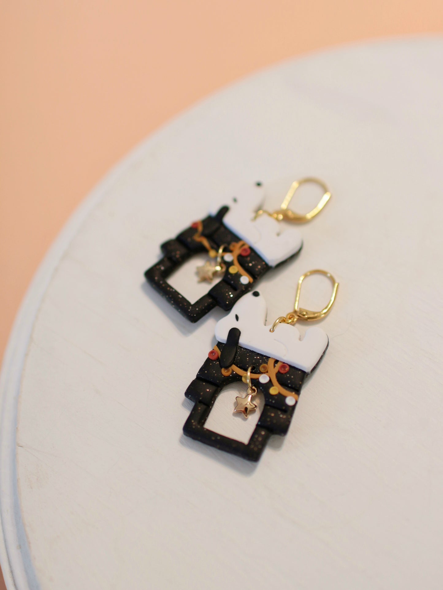 Festive Fall Pups - Statement Fall Earrings