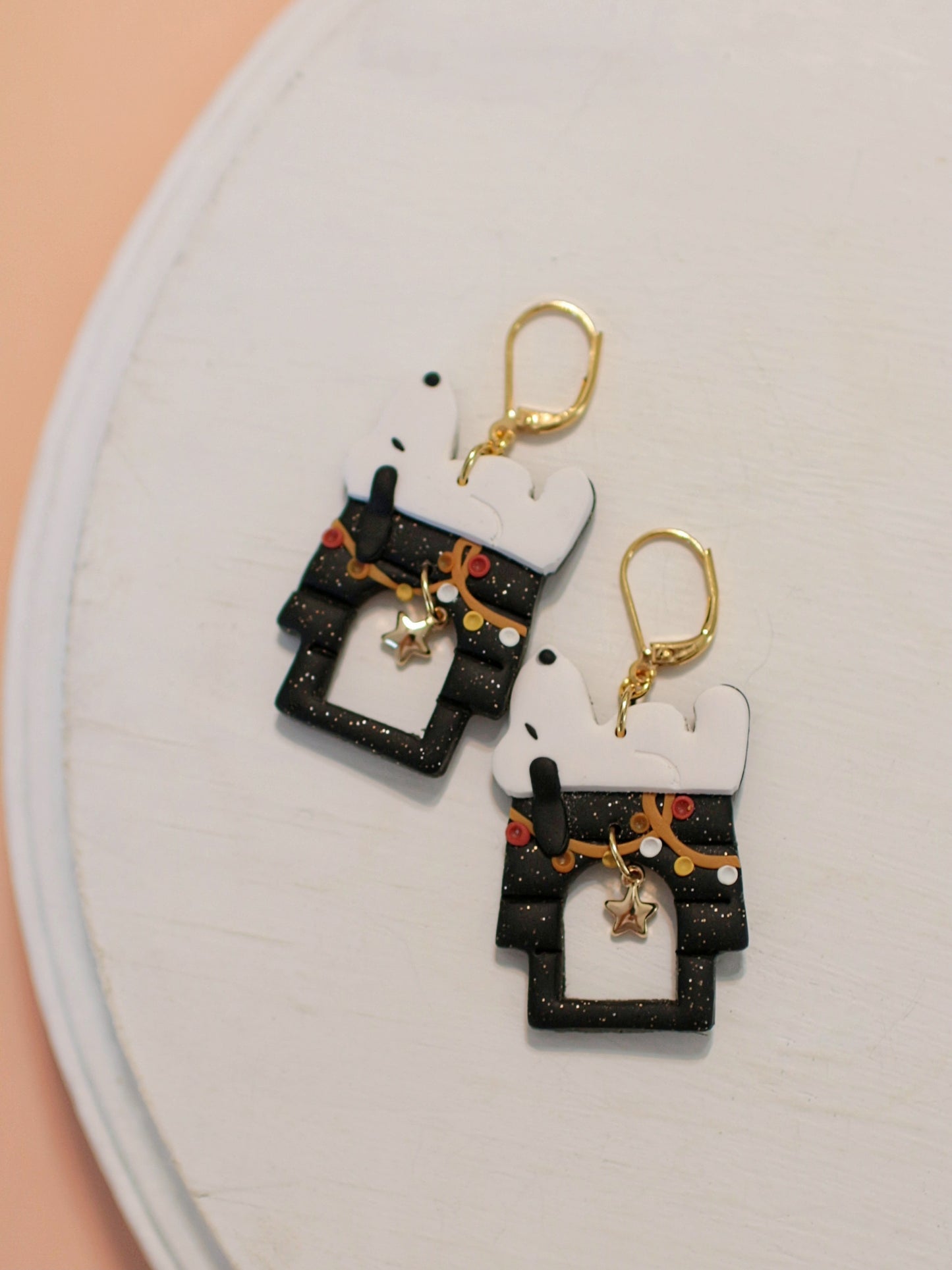 Festive Fall Pups - Statement Fall Earrings