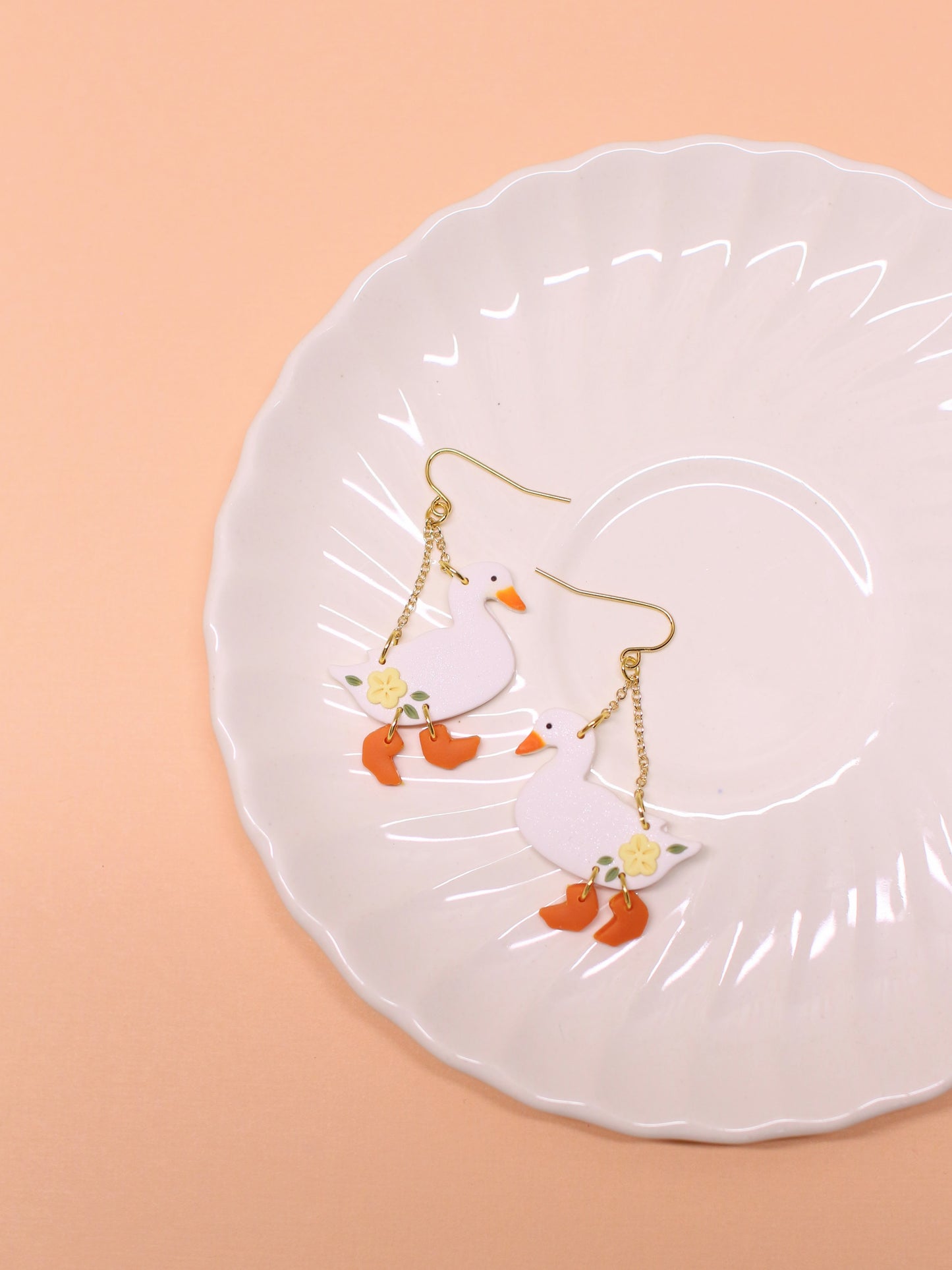 Buttercup Bliss - Statement Duck Earrings