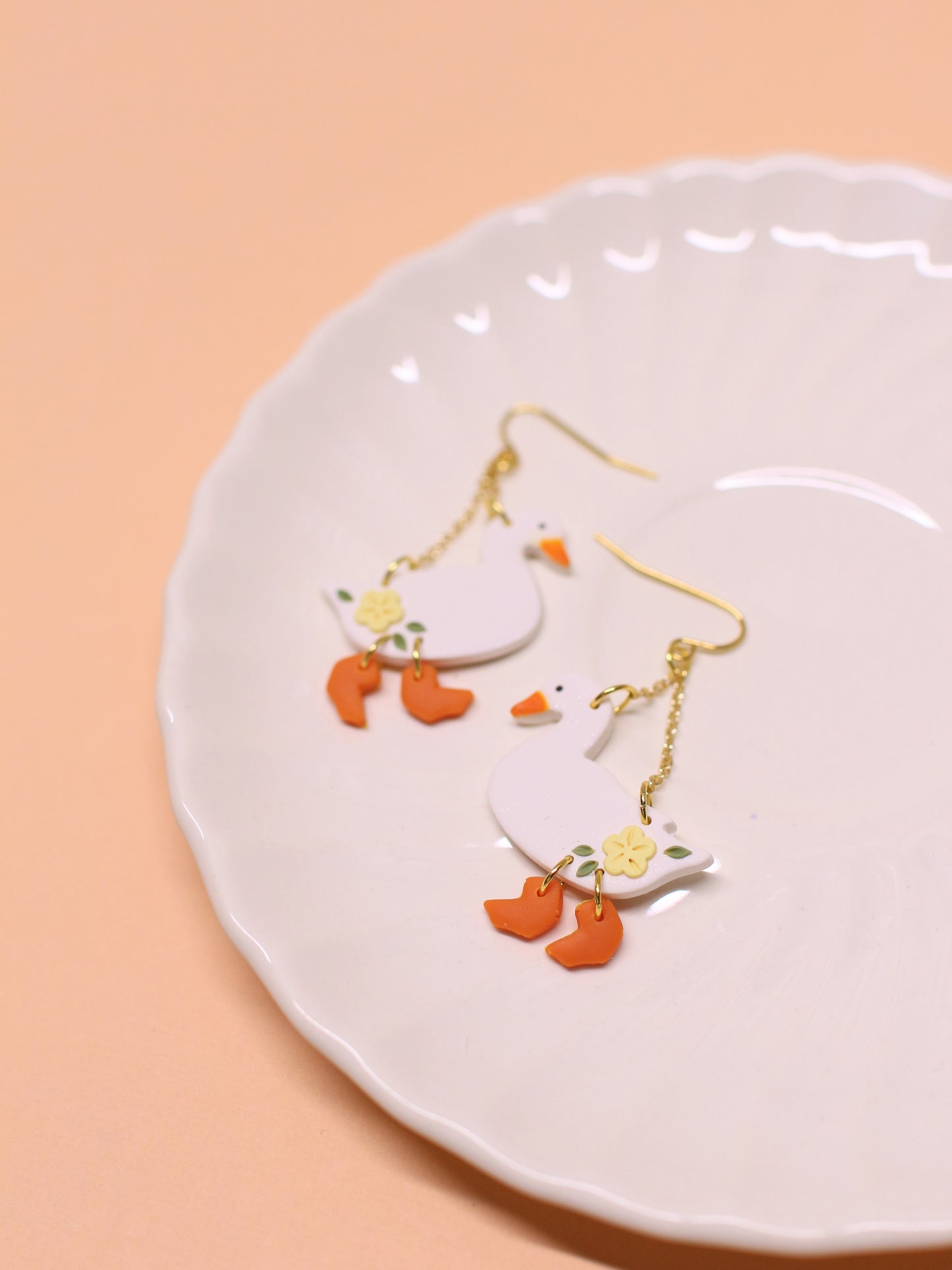 Buttercup Bliss - Statement Duck Earrings