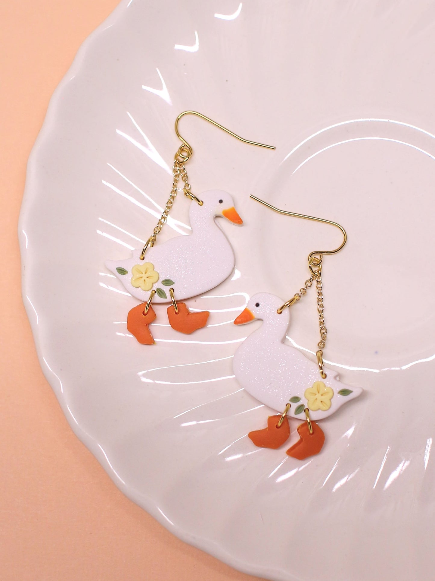 Buttercup Bliss - Statement Duck Earrings