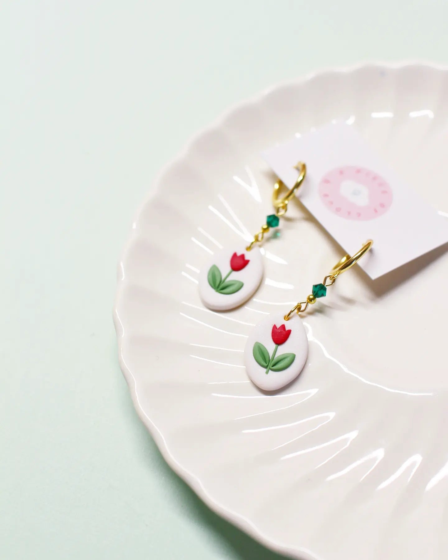 Charming Tulip Droplet Earrings