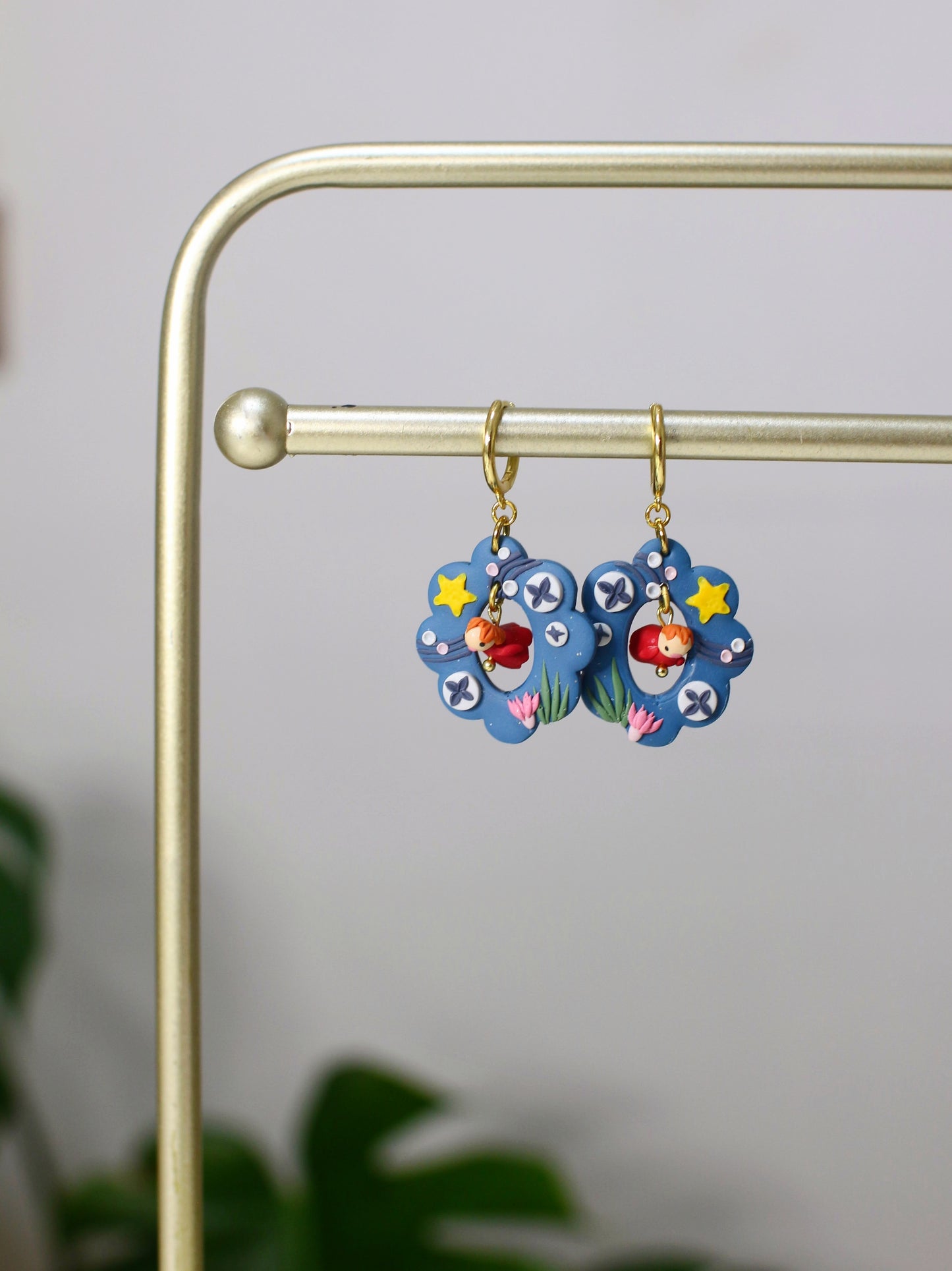 Magic Seascapes - Statement Dangle Earrings