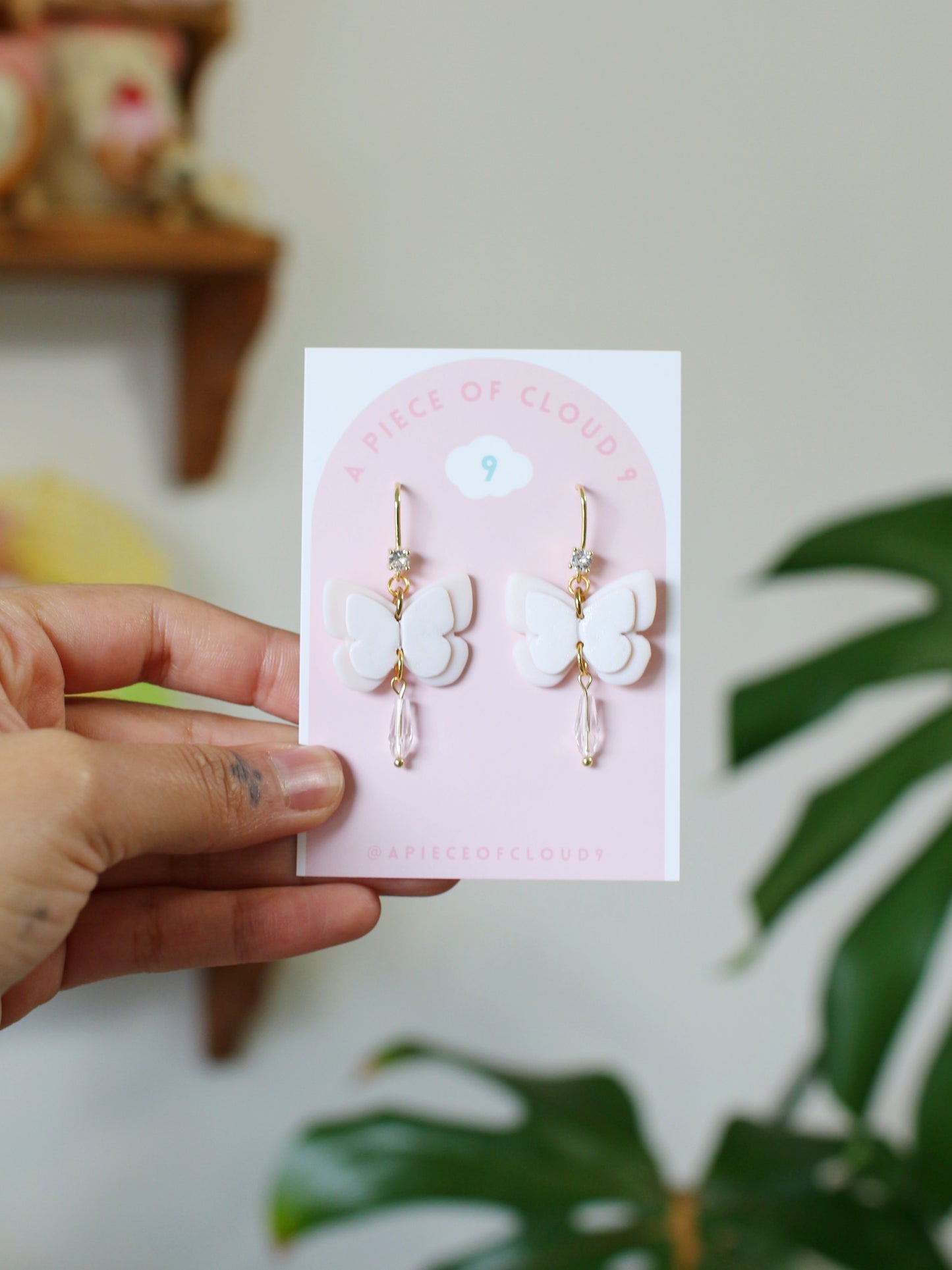 Pieris - Butterfly Droplet Earrings