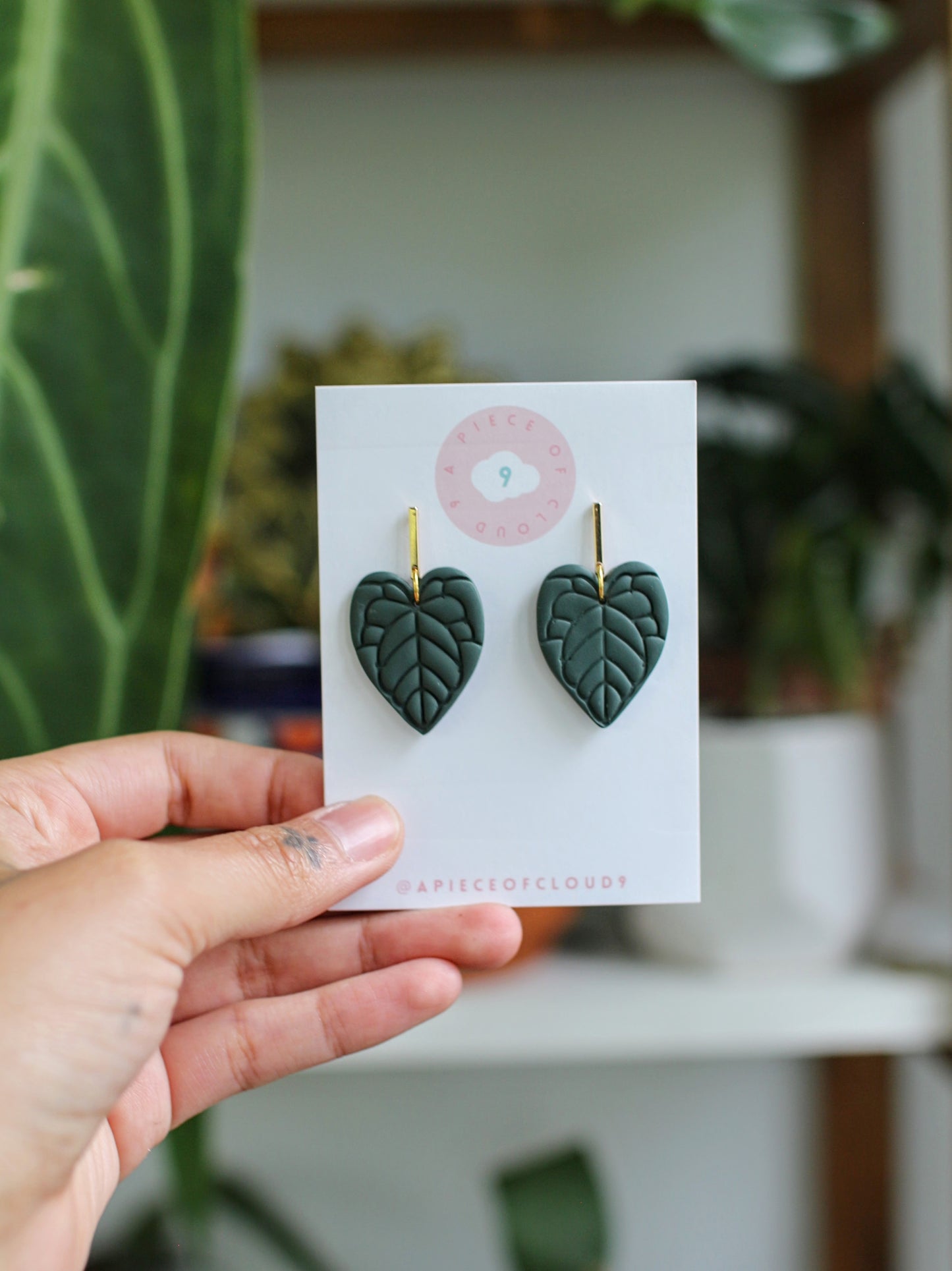Anthurium Leaves - Houseplant Earrings