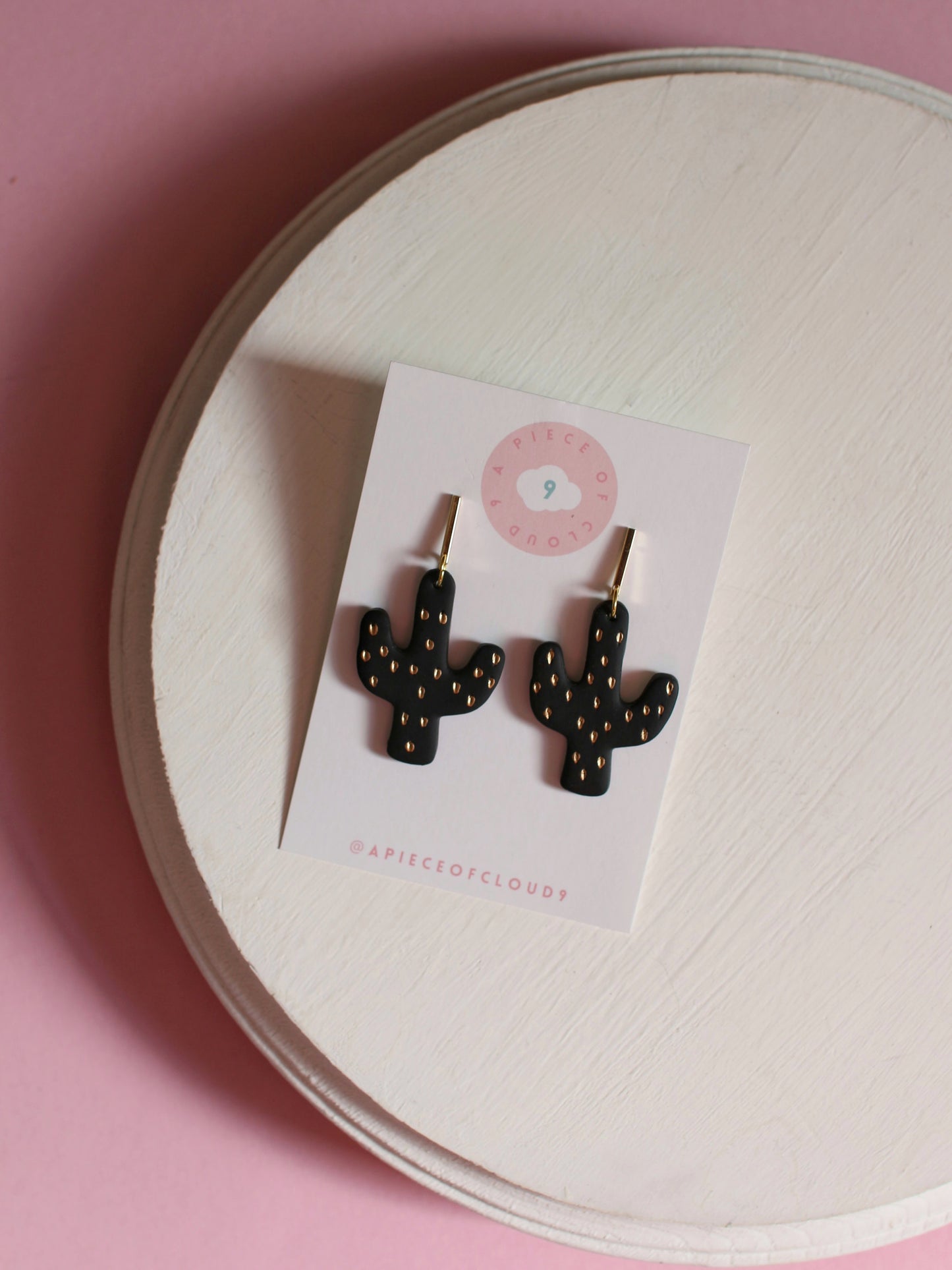 Brilla - Gold Speck Cactus Earrings