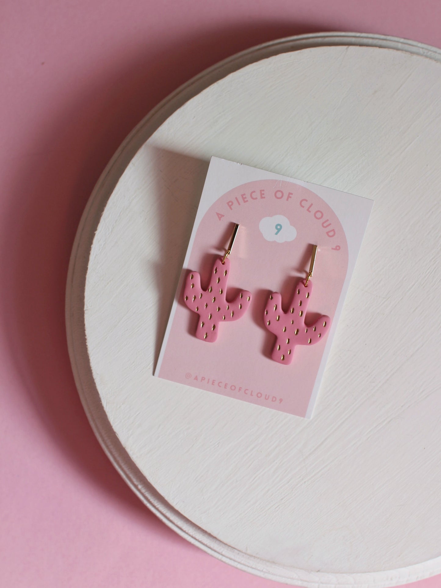 Brilla - Gold Speck Cactus Earrings