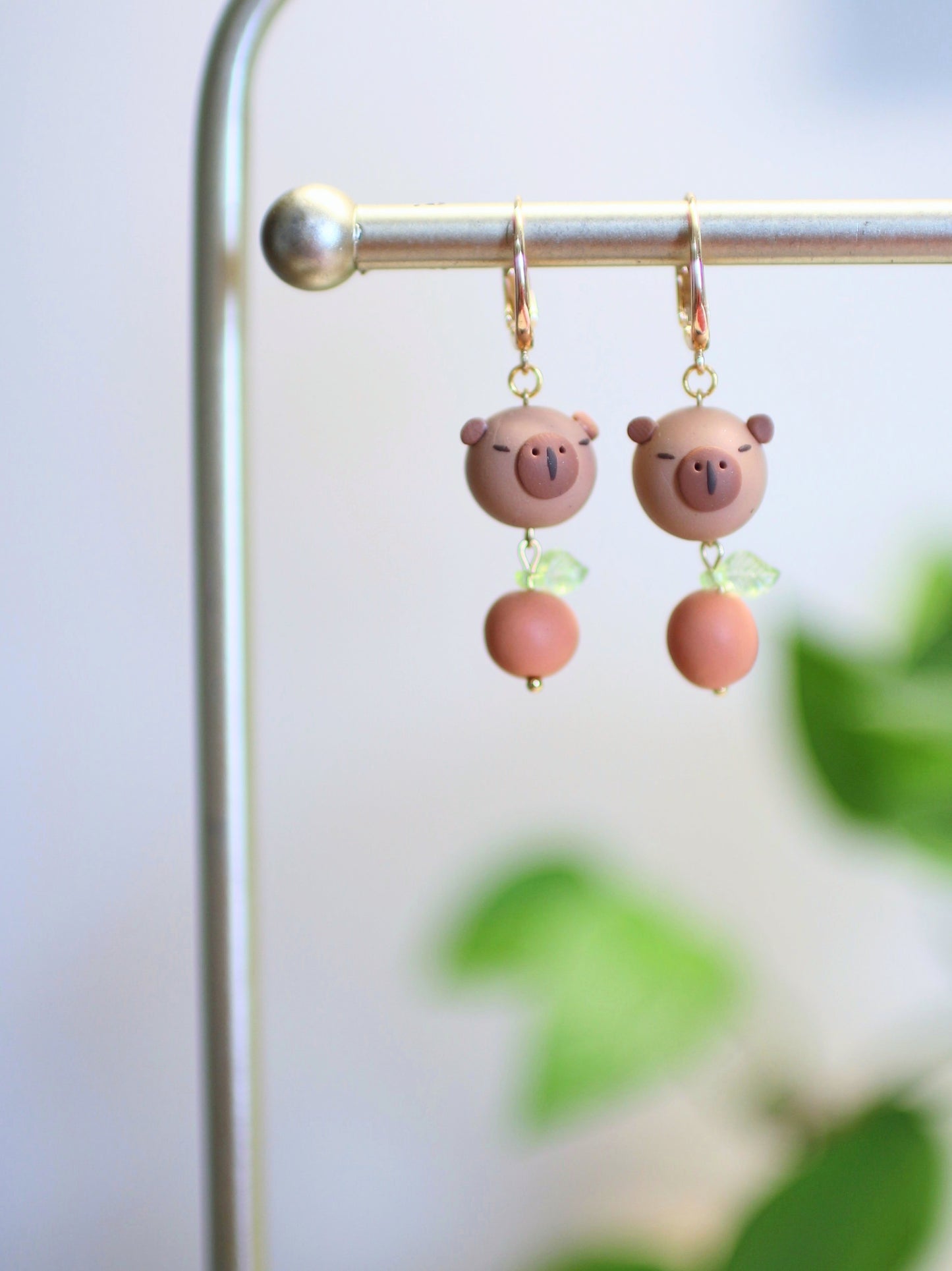 Capybara Droplet Earrings