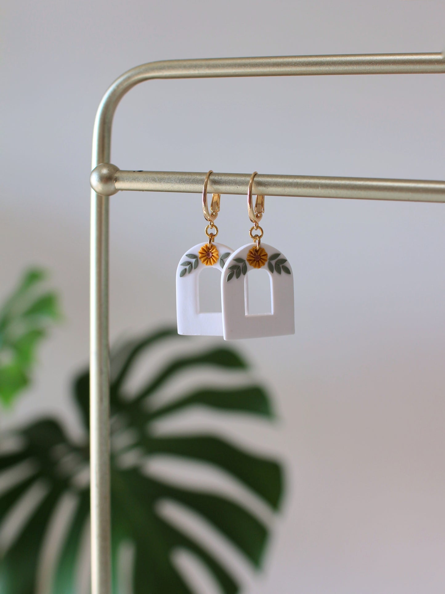 Mirasol - Sunflower Arch Earrings