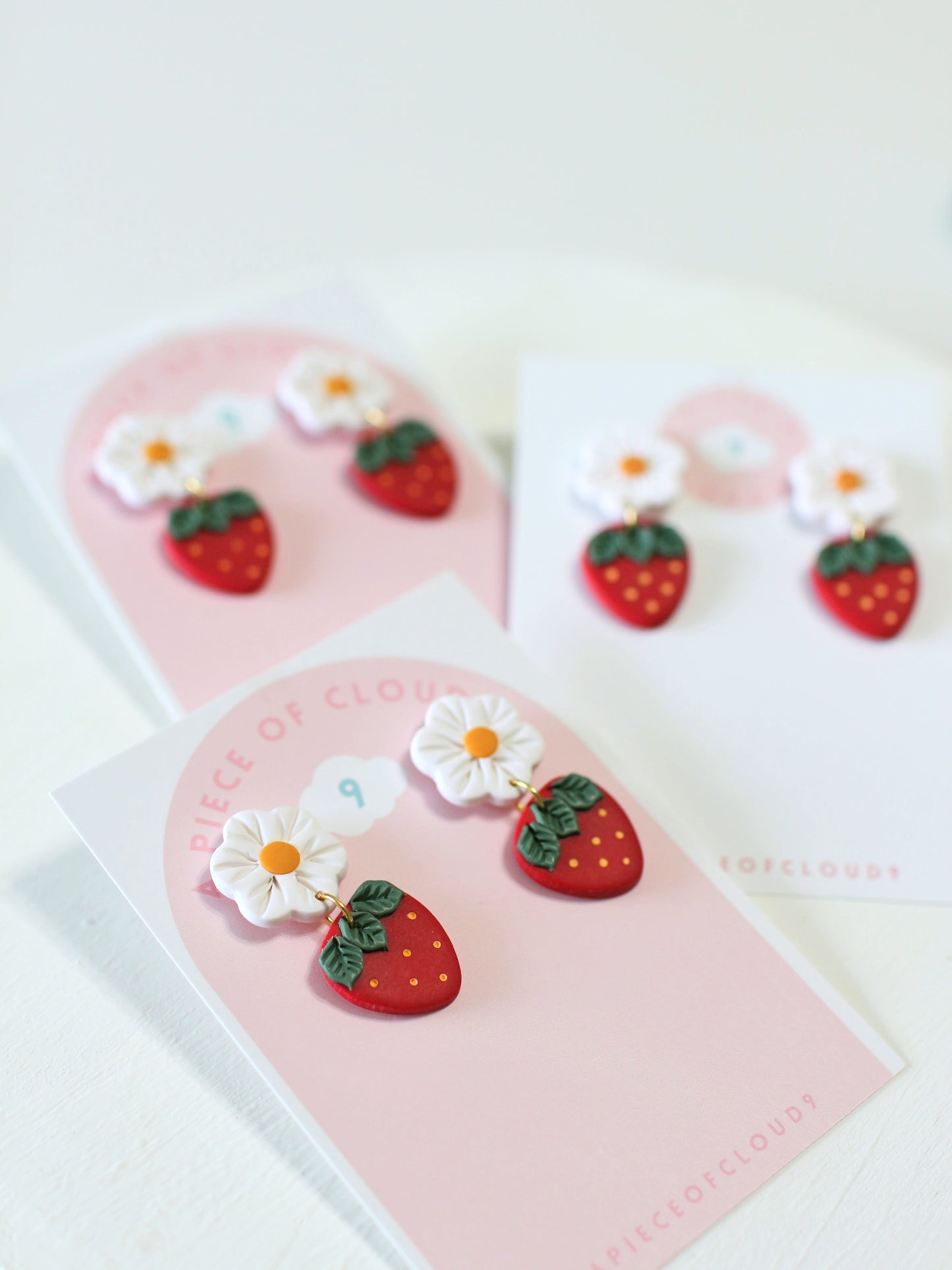 Strawberry Cuties - Strawberry Dangle Earrings