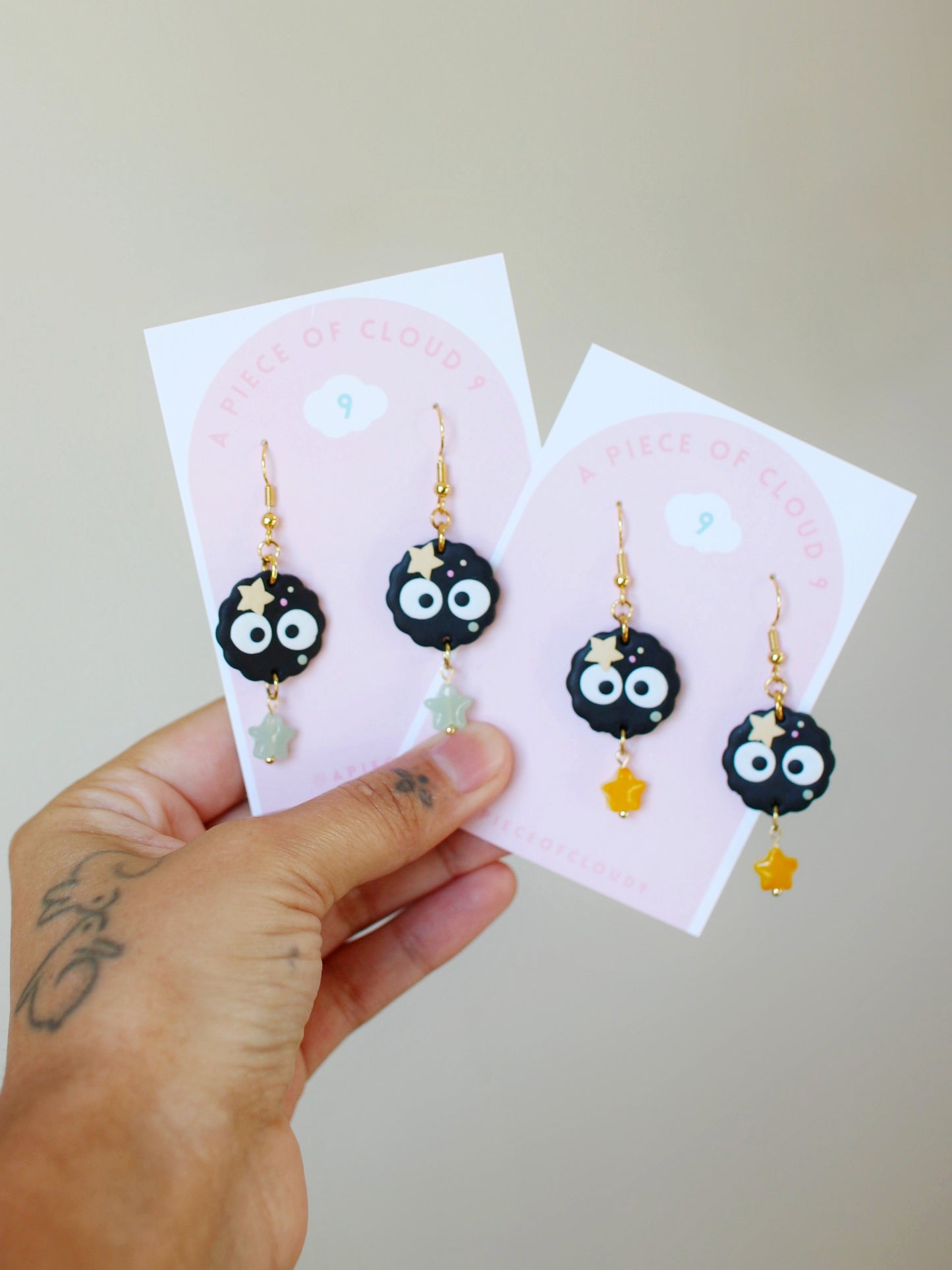 Sootsprite Droplet Earrings - Studio Ghibli Inspired Earrings