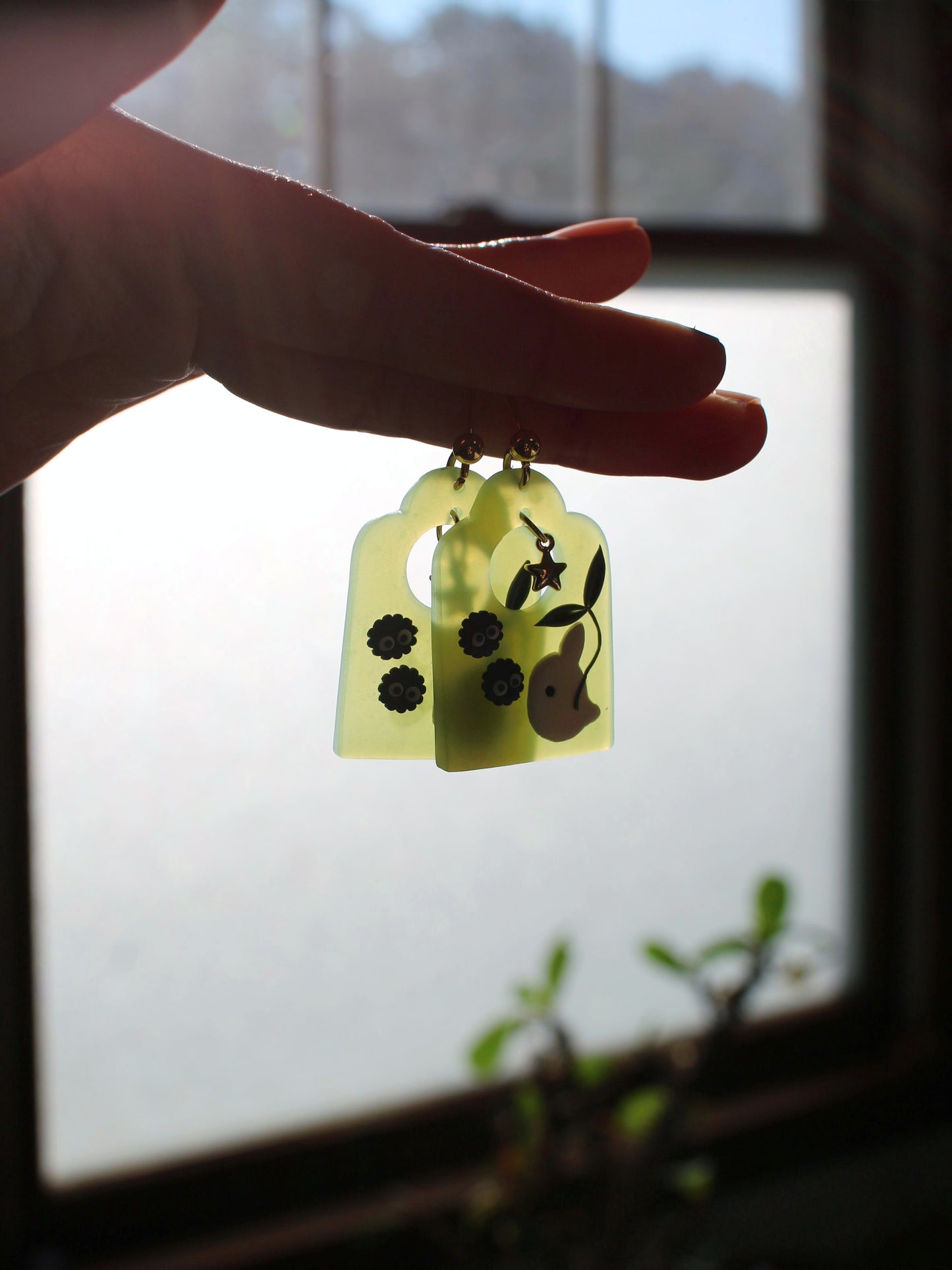 Chibi Totoro Jellies - Studio Ghibli Inspired Earrings