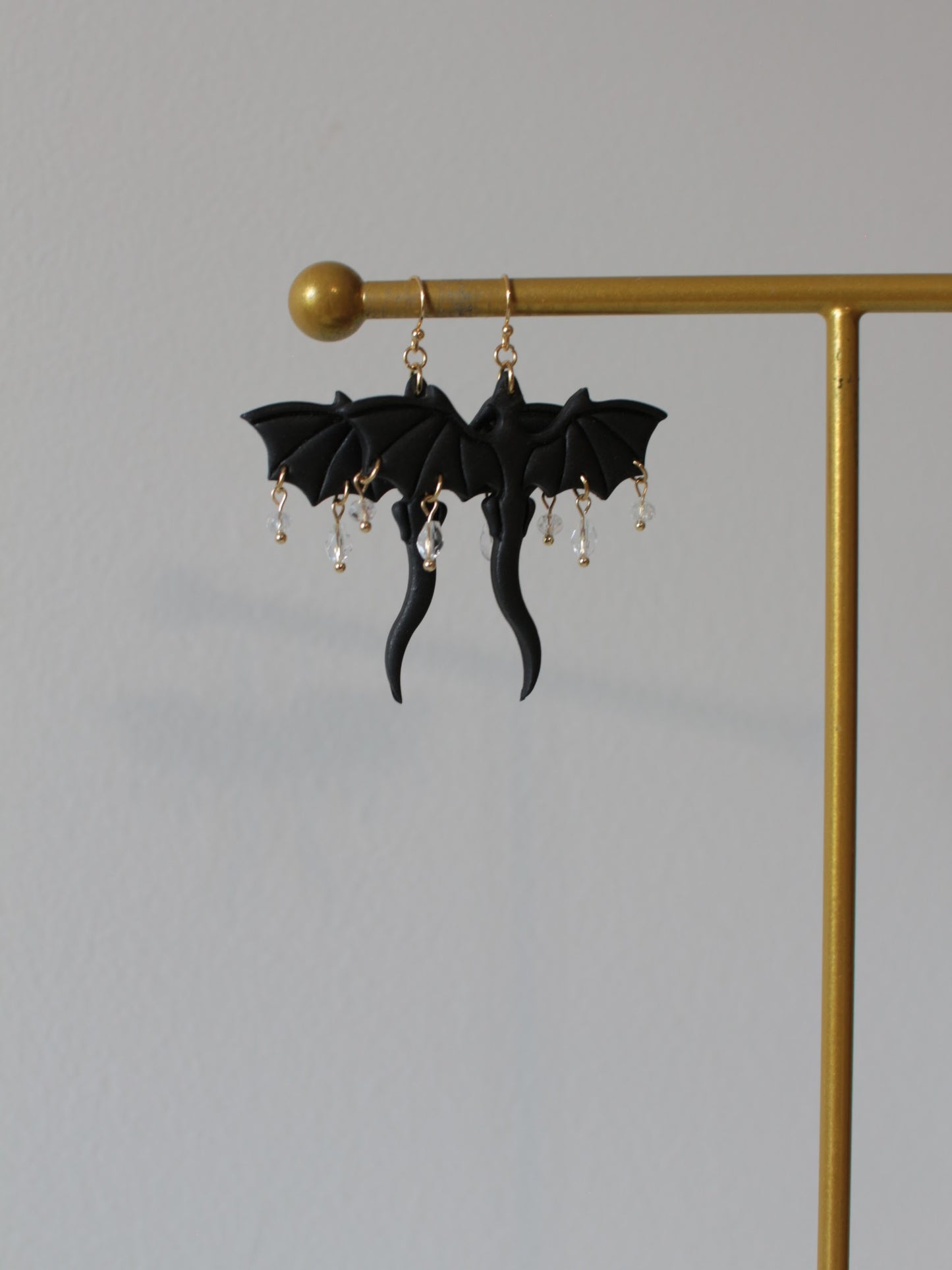 Velvet Scales in Noir - Dragon Earrings