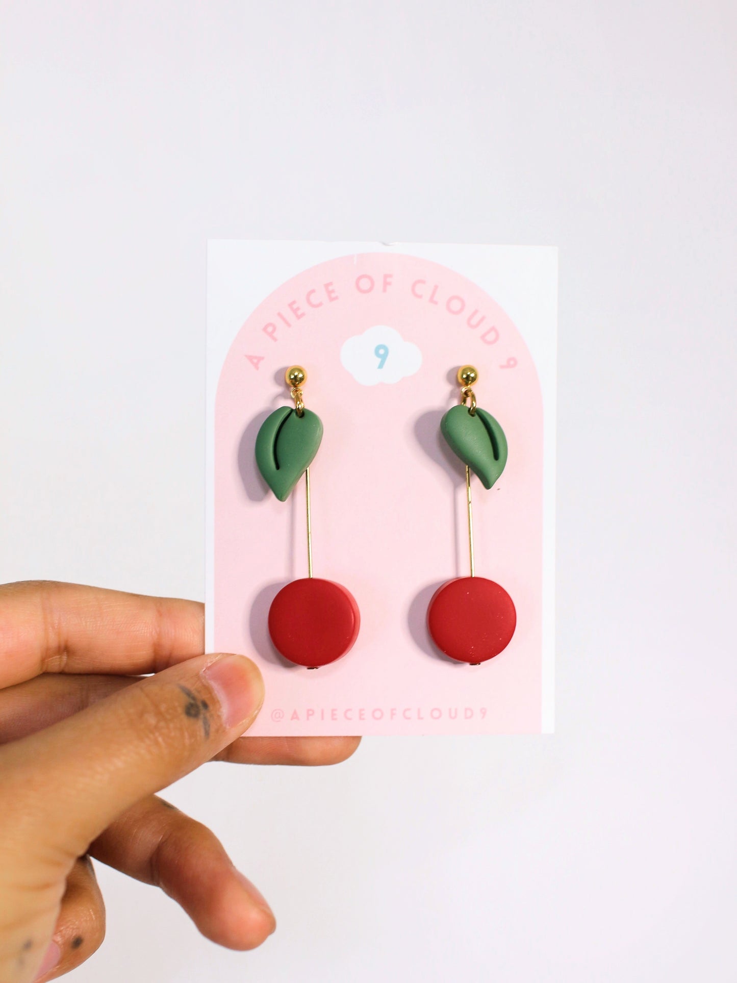 Pair of Cherries - Fruit Earrings