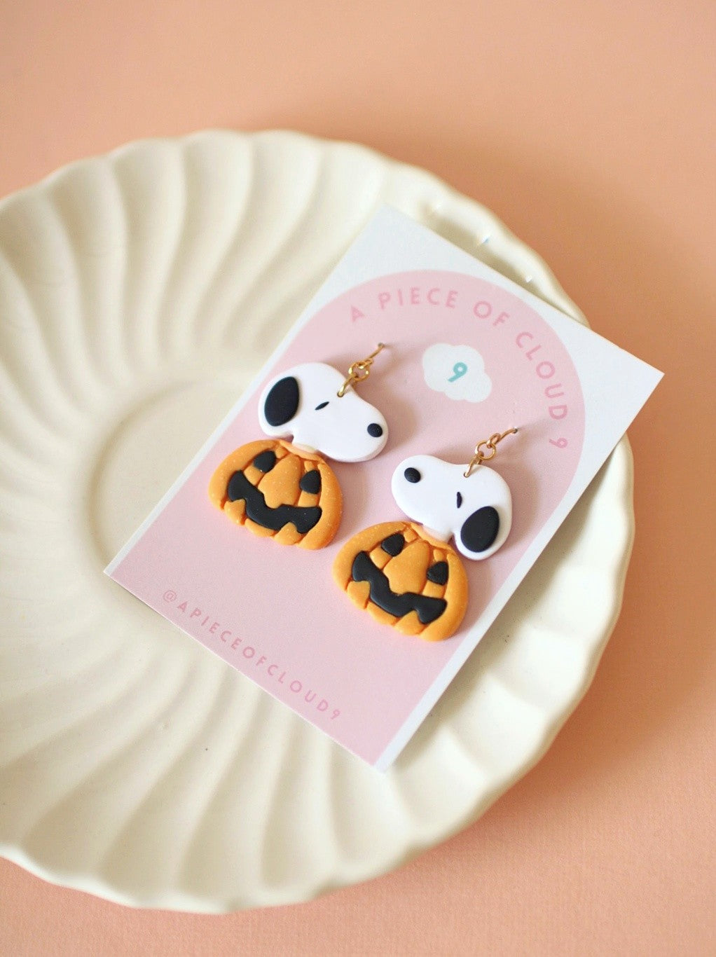 Halloween Pumpkin - Statement Earrings
