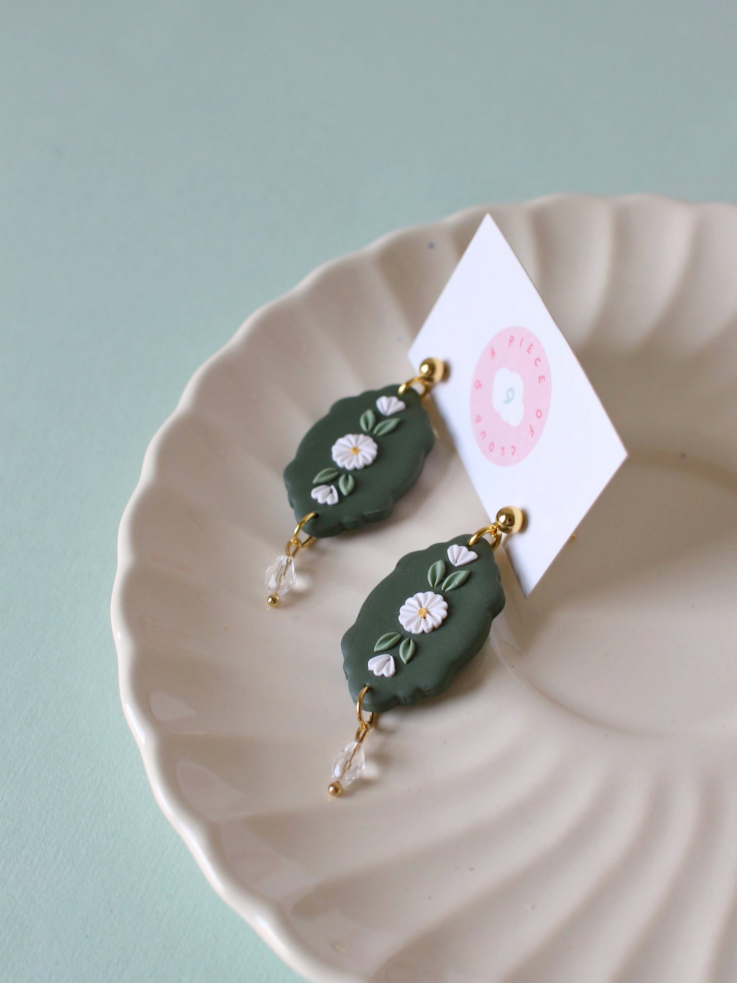 Lorelei - Floral Droplet Earrings