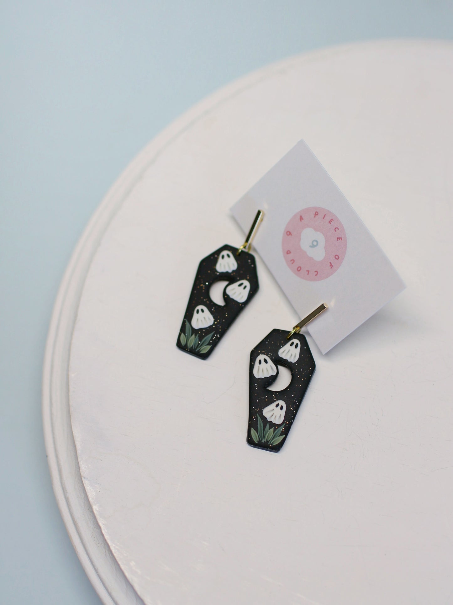 Graveyard Shift - Ghost Coffin Earrings