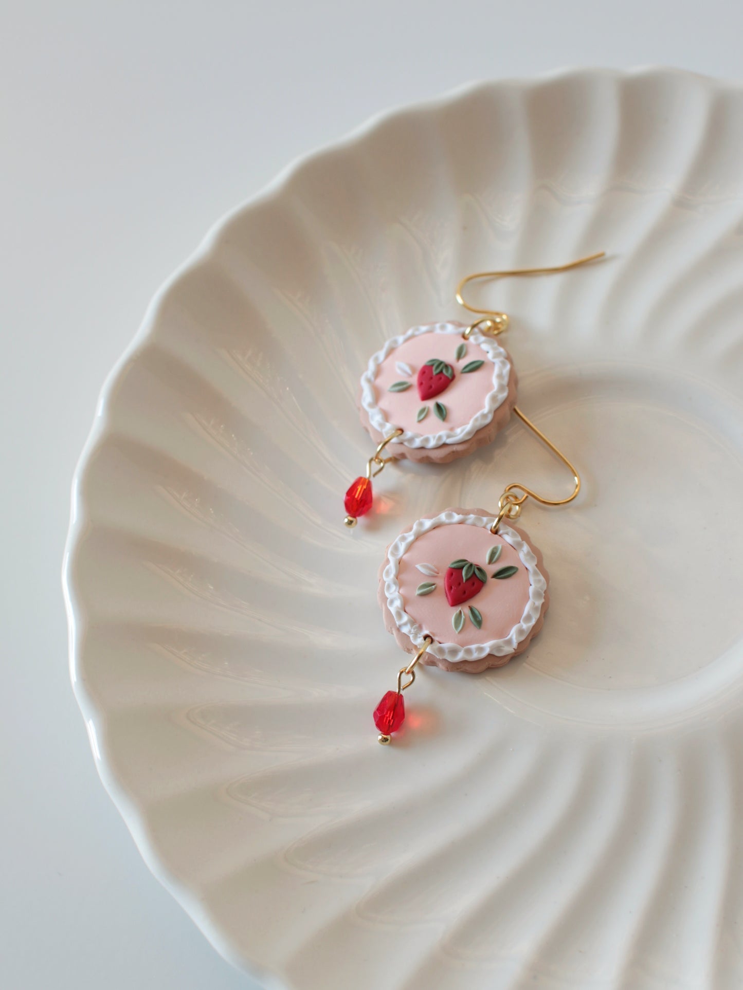 Strawberry Tarts - Dessert Earrings