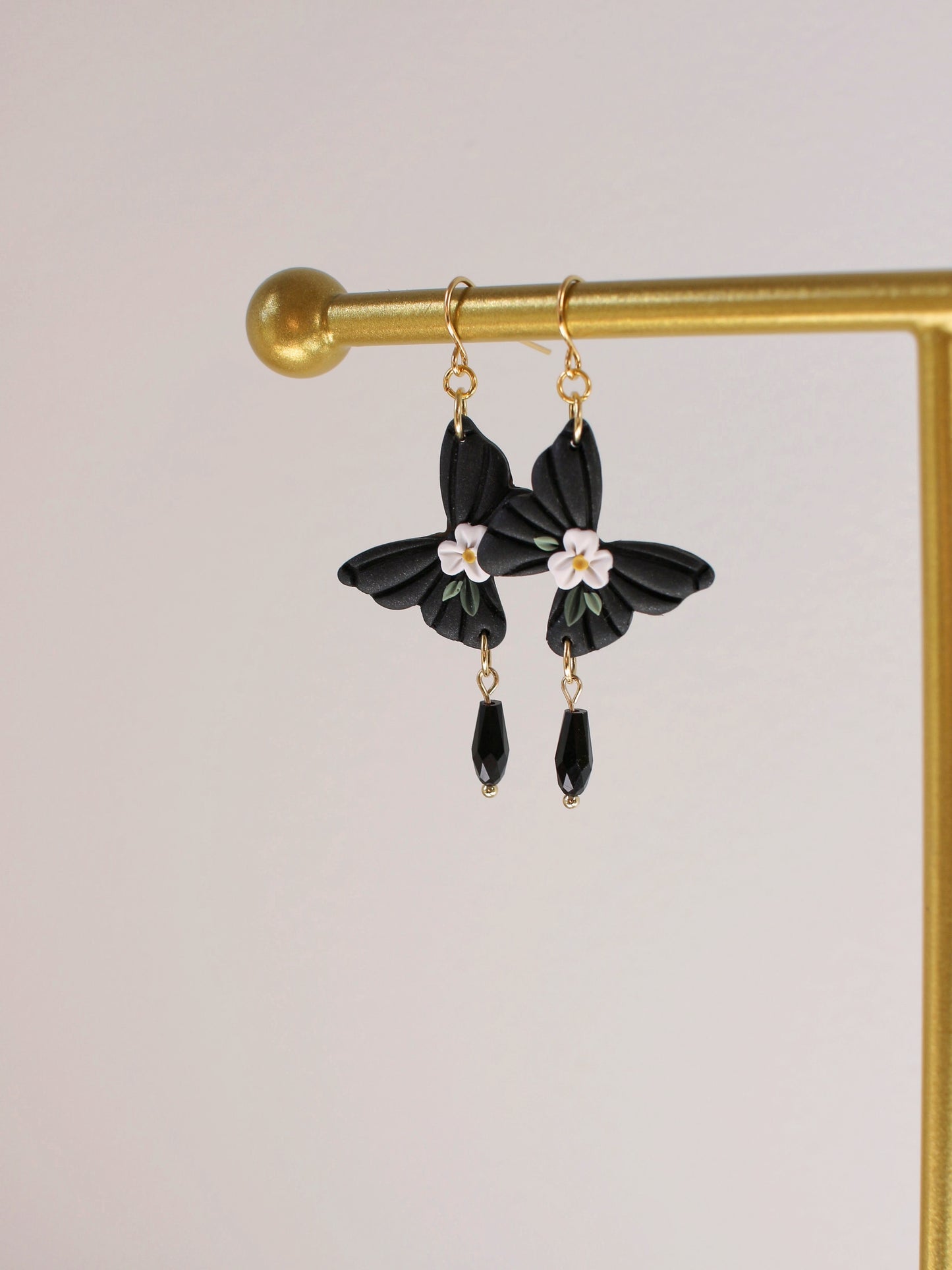 Velvet Wings - Whimsical Butterfly Earrings