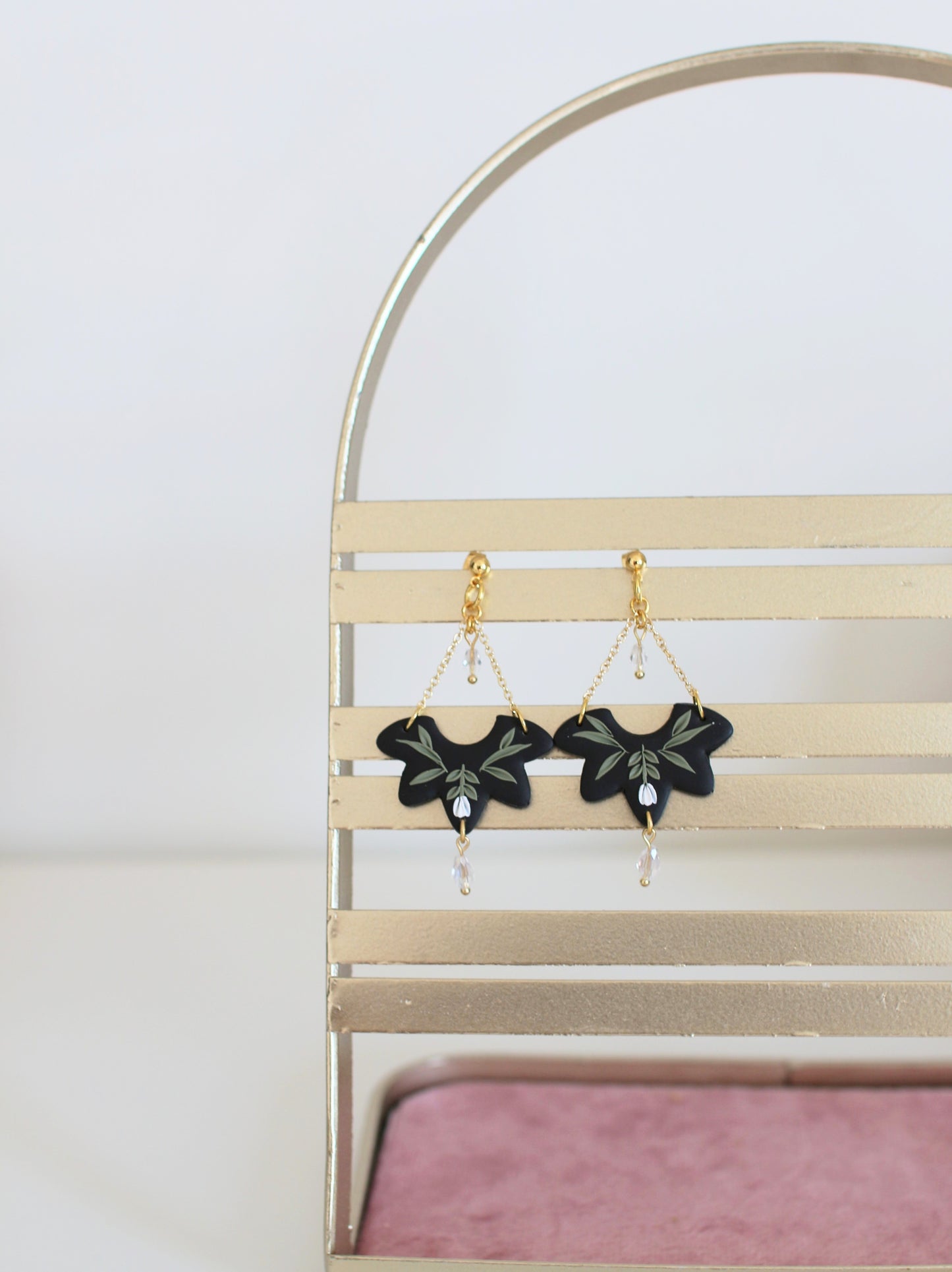 Cora - Floral Droplet Earrings