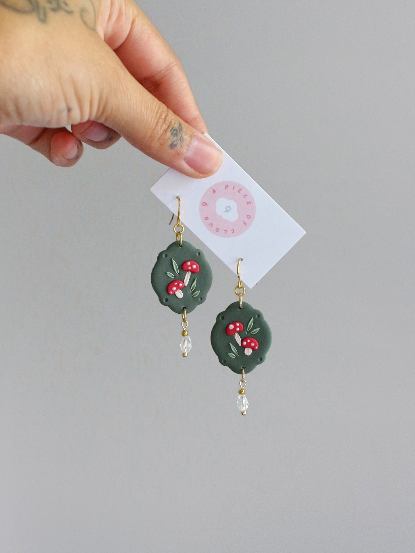 Enchanted Spores - Mushroom Earrings