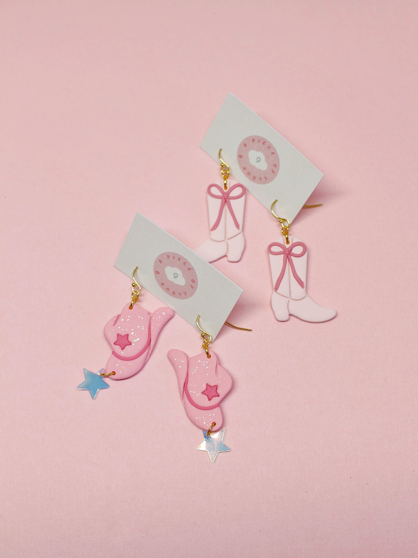 Disco Cowgirl Hat Earrings