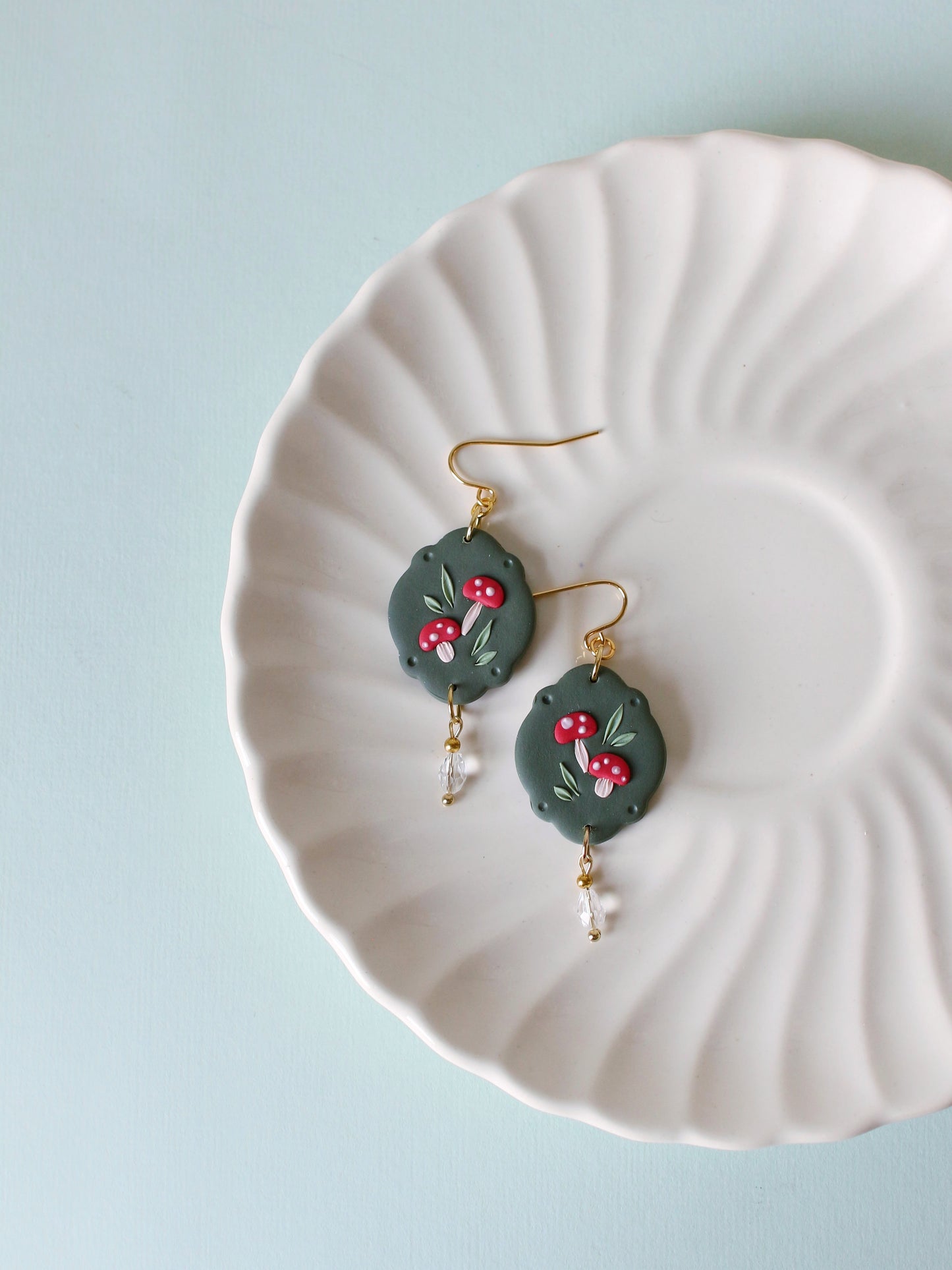 Enchanted Spores - Mushroom Earrings