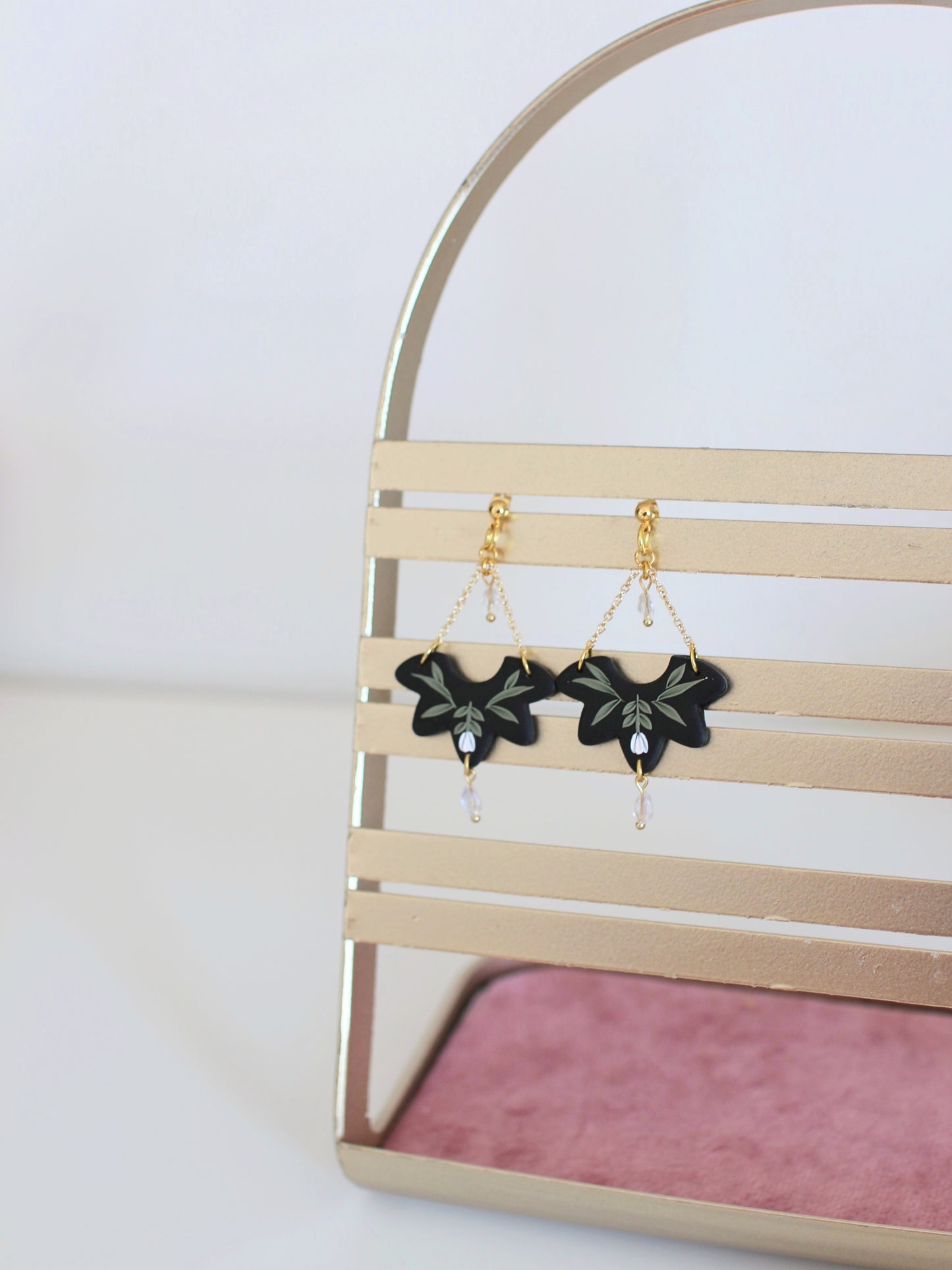 Cora - Floral Droplet Earrings