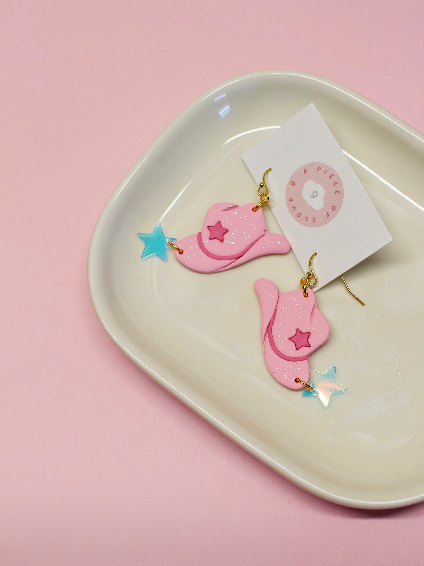 Disco Cowgirl Hat Earrings