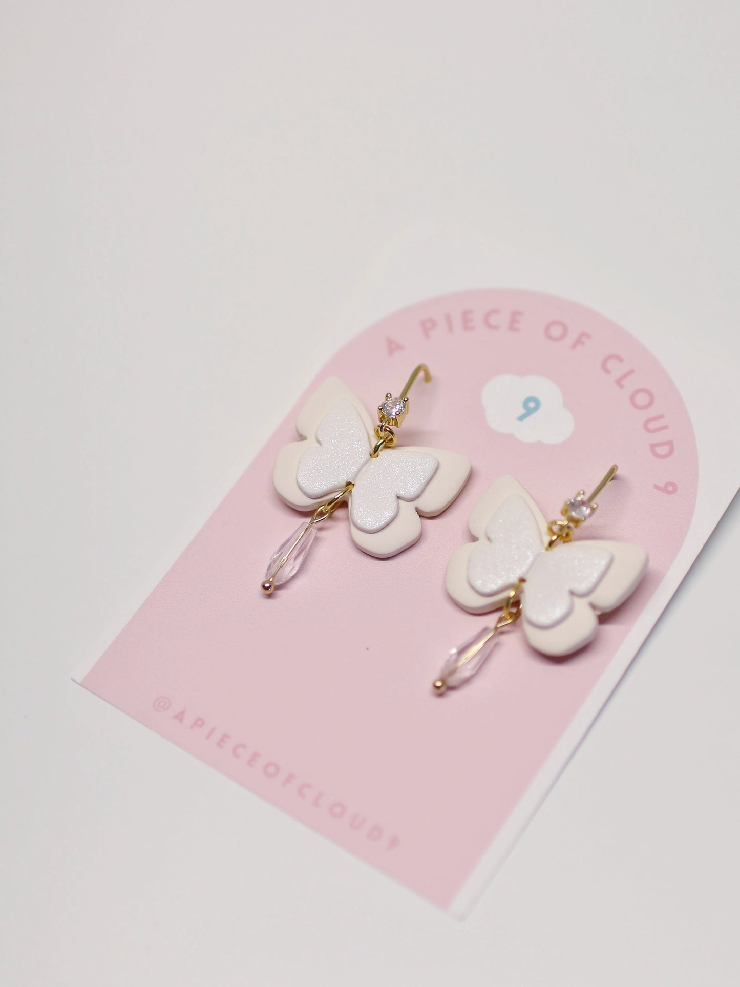 Pieris - Butterfly Droplet Earrings