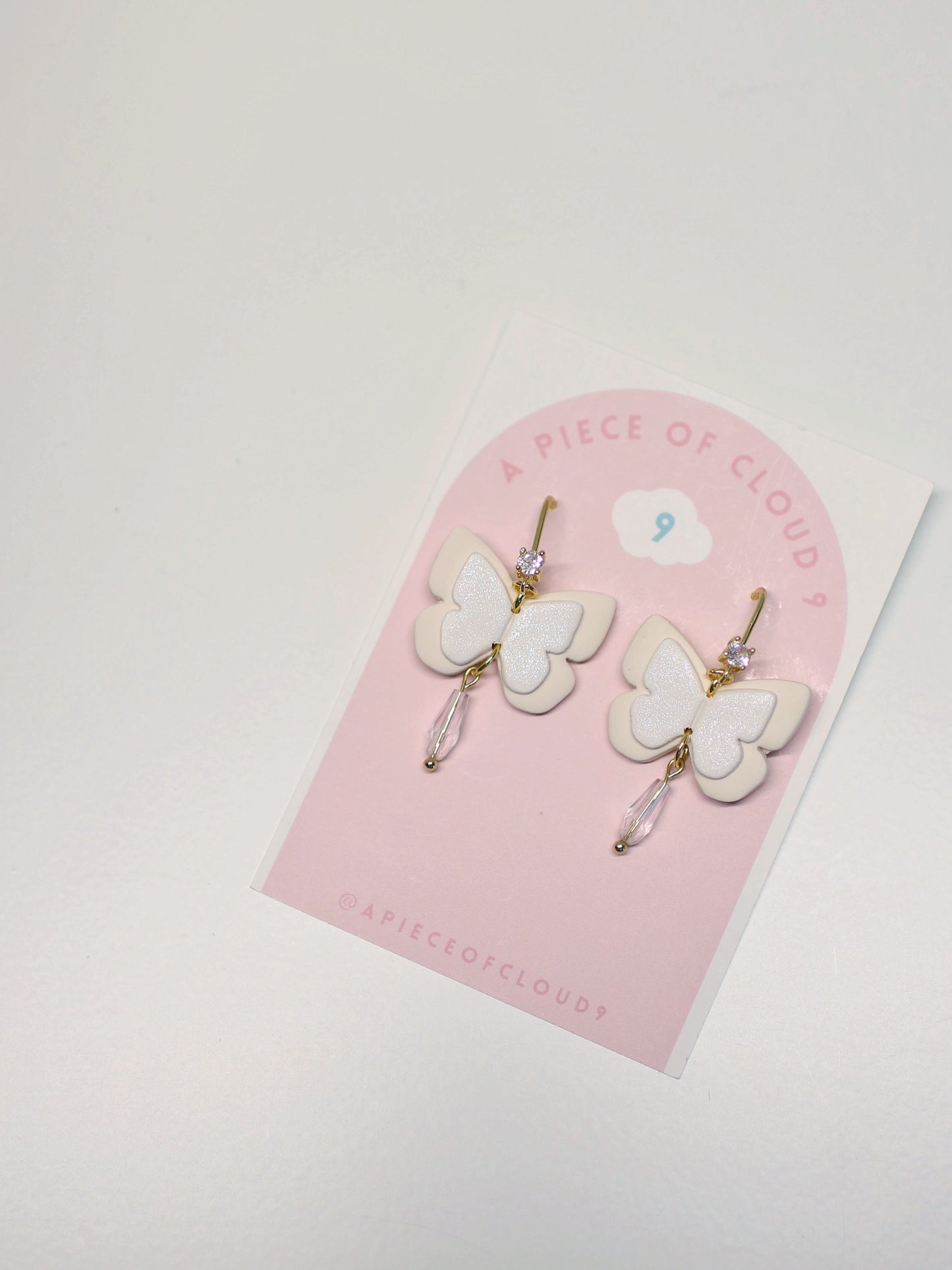 Pieris - Butterfly Droplet Earrings
