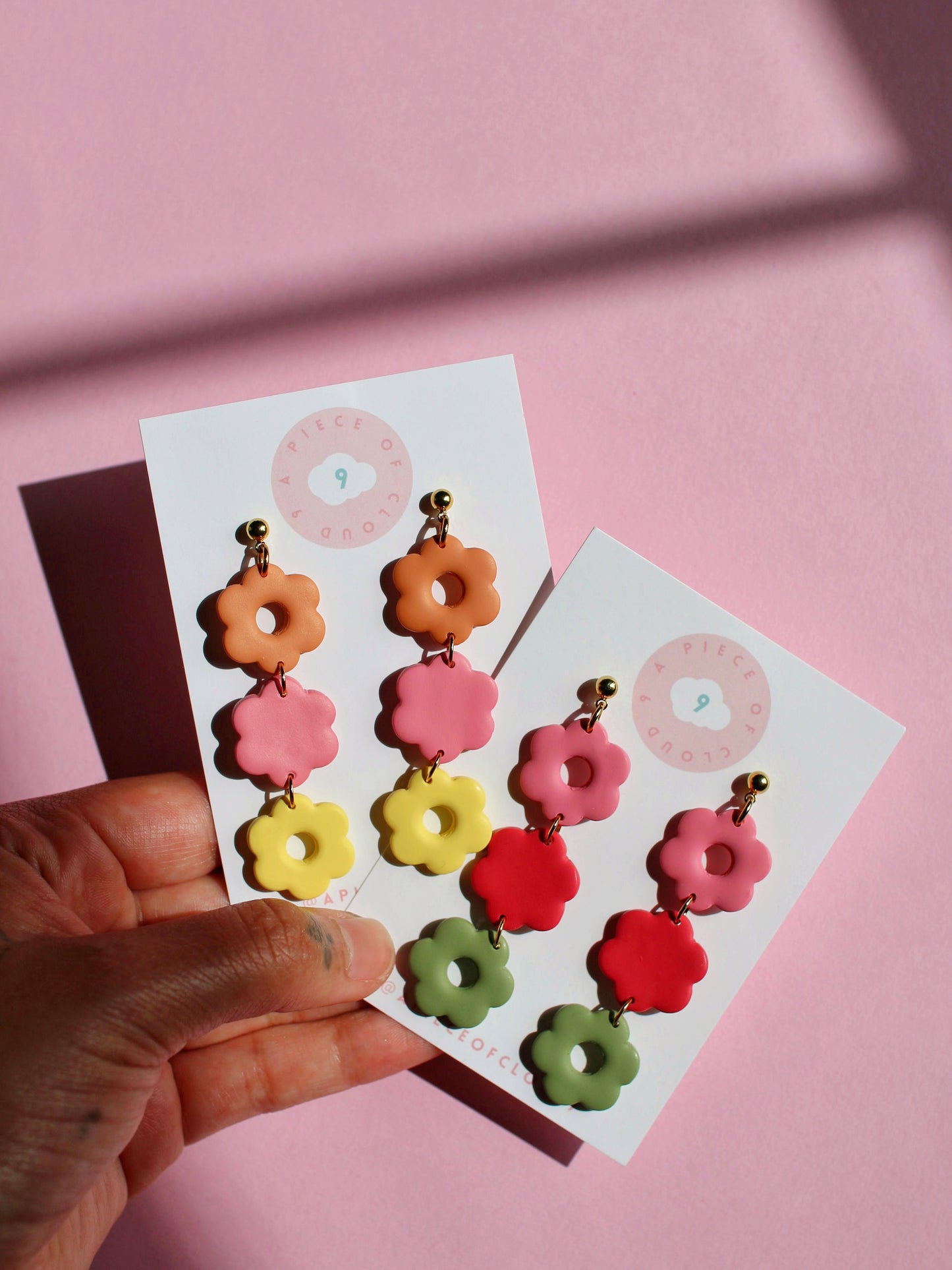 Artist's Pallete - Flower Chain Earrings