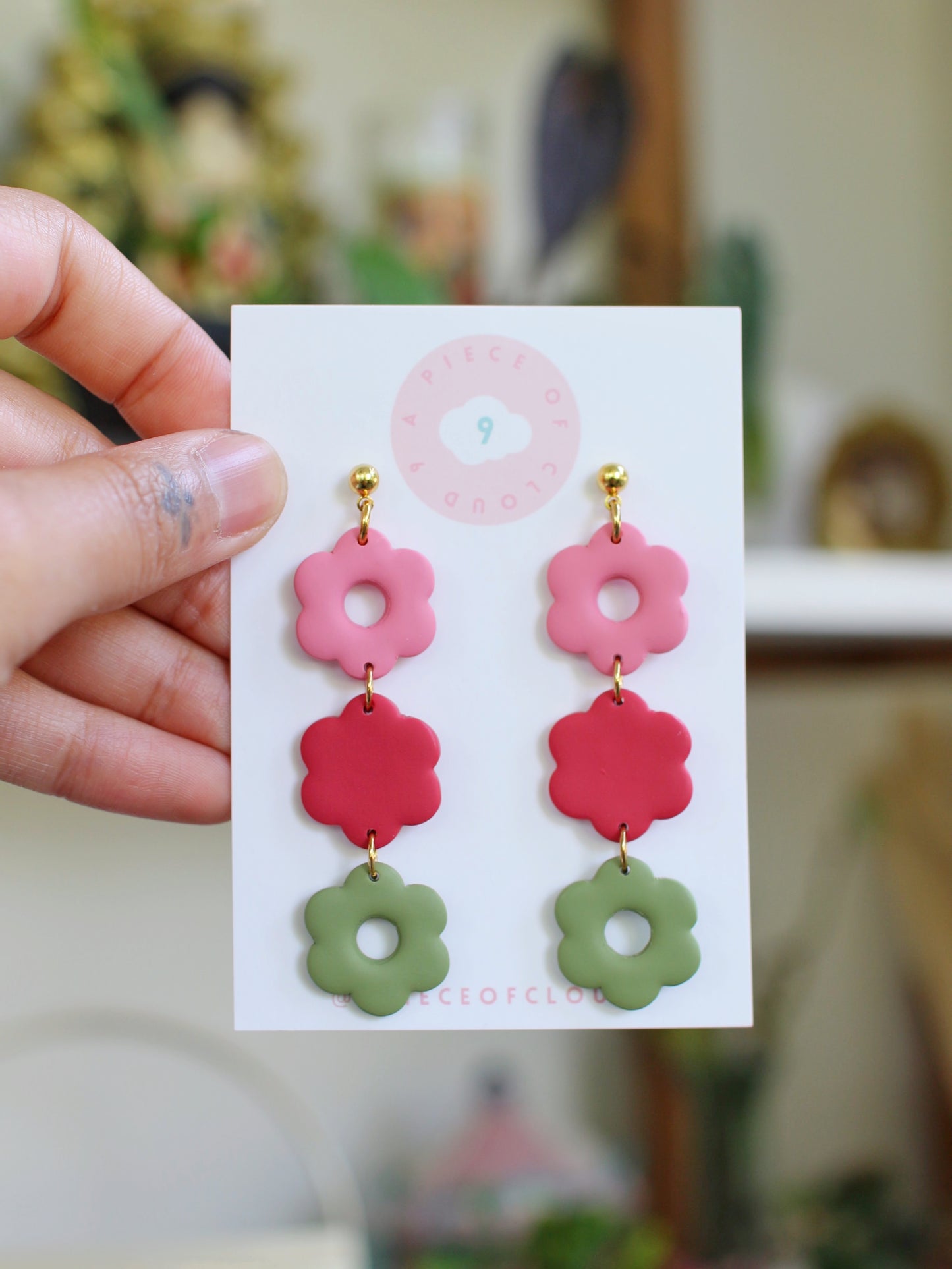 Artist's Pallete - Flower Chain Earrings