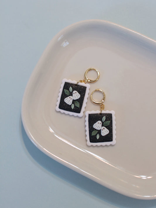Midnight Boos - Ghost Stamp Earrings