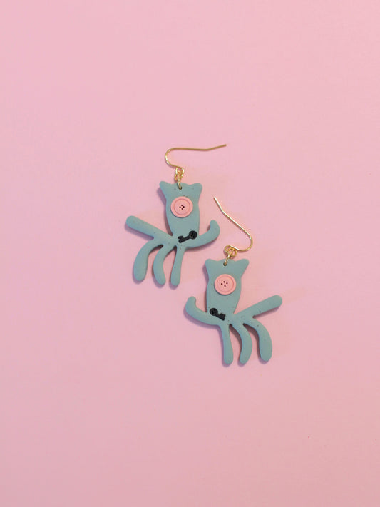 Plush Squid - Statement Fall Earrings