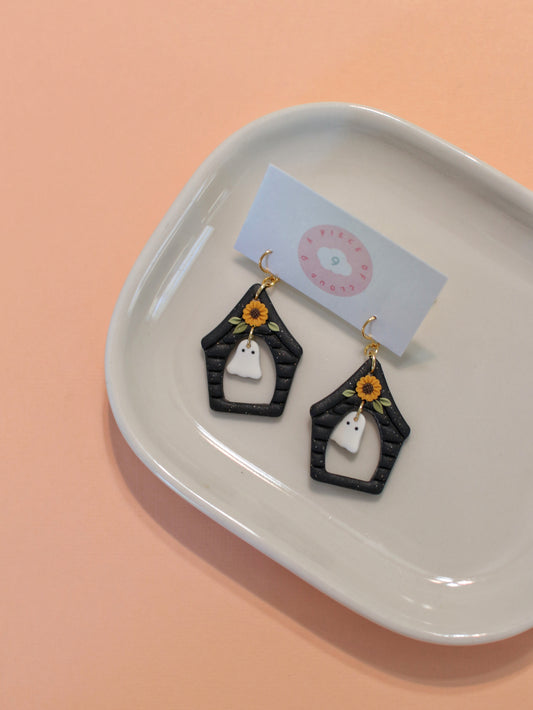 Haunted Harvest House - Halloween Earrings