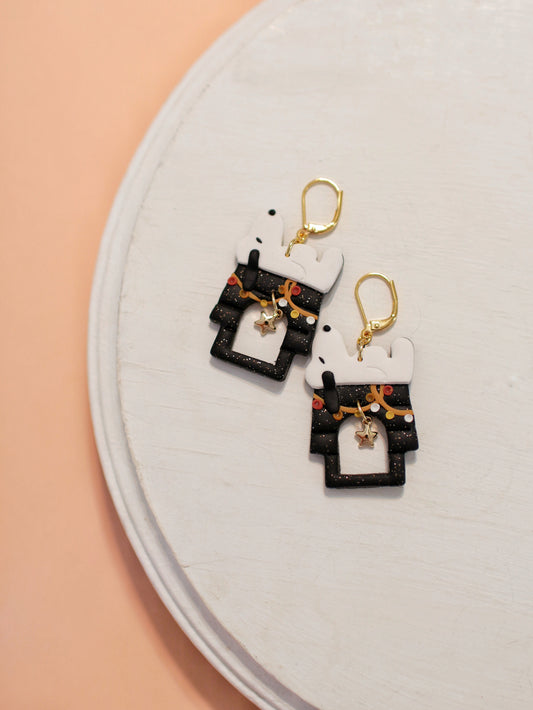 Festive Fall Pups - Statement Fall Earrings
