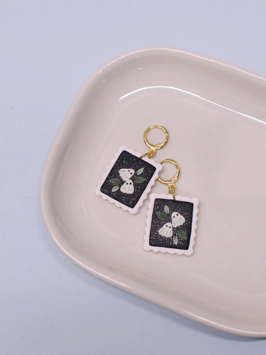 Midnight Boos - Ghost Stamp Earrings