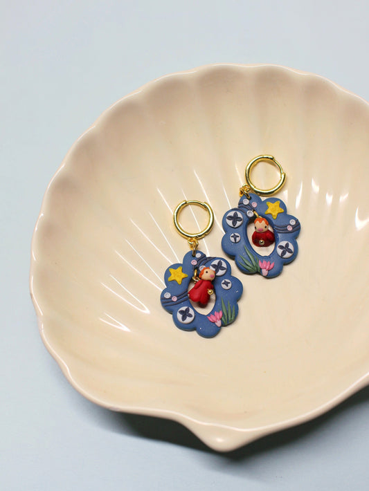 Magic Seascapes - Statement Dangle Earrings