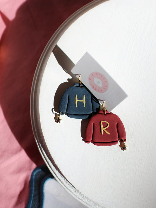 Harry and Ron Weasley Sweaters - Festive Earrings