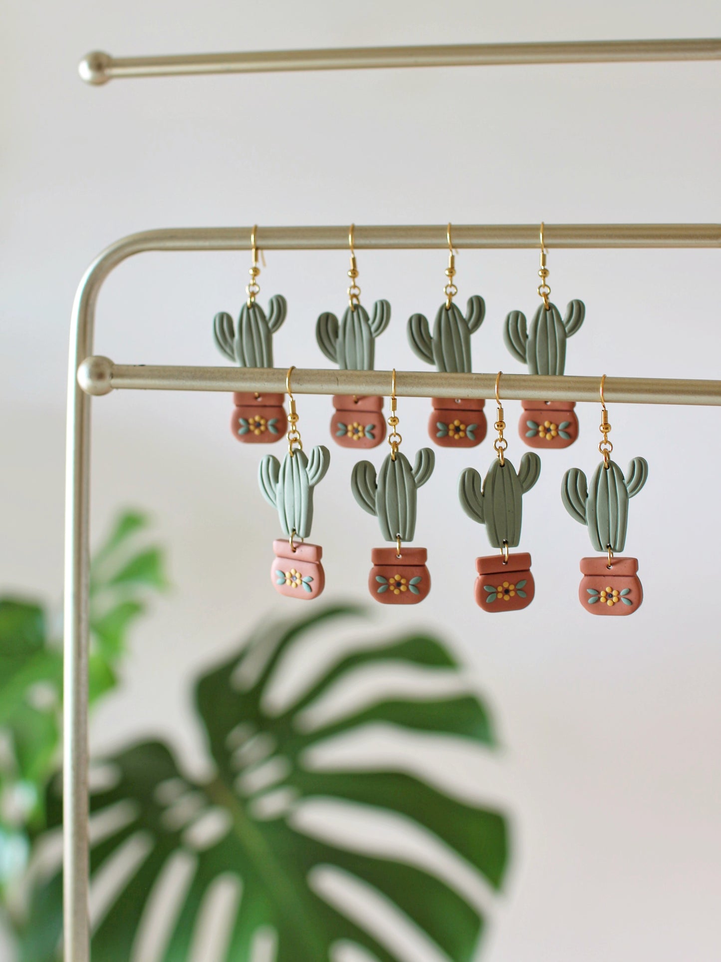 Cactus Plant Earrings