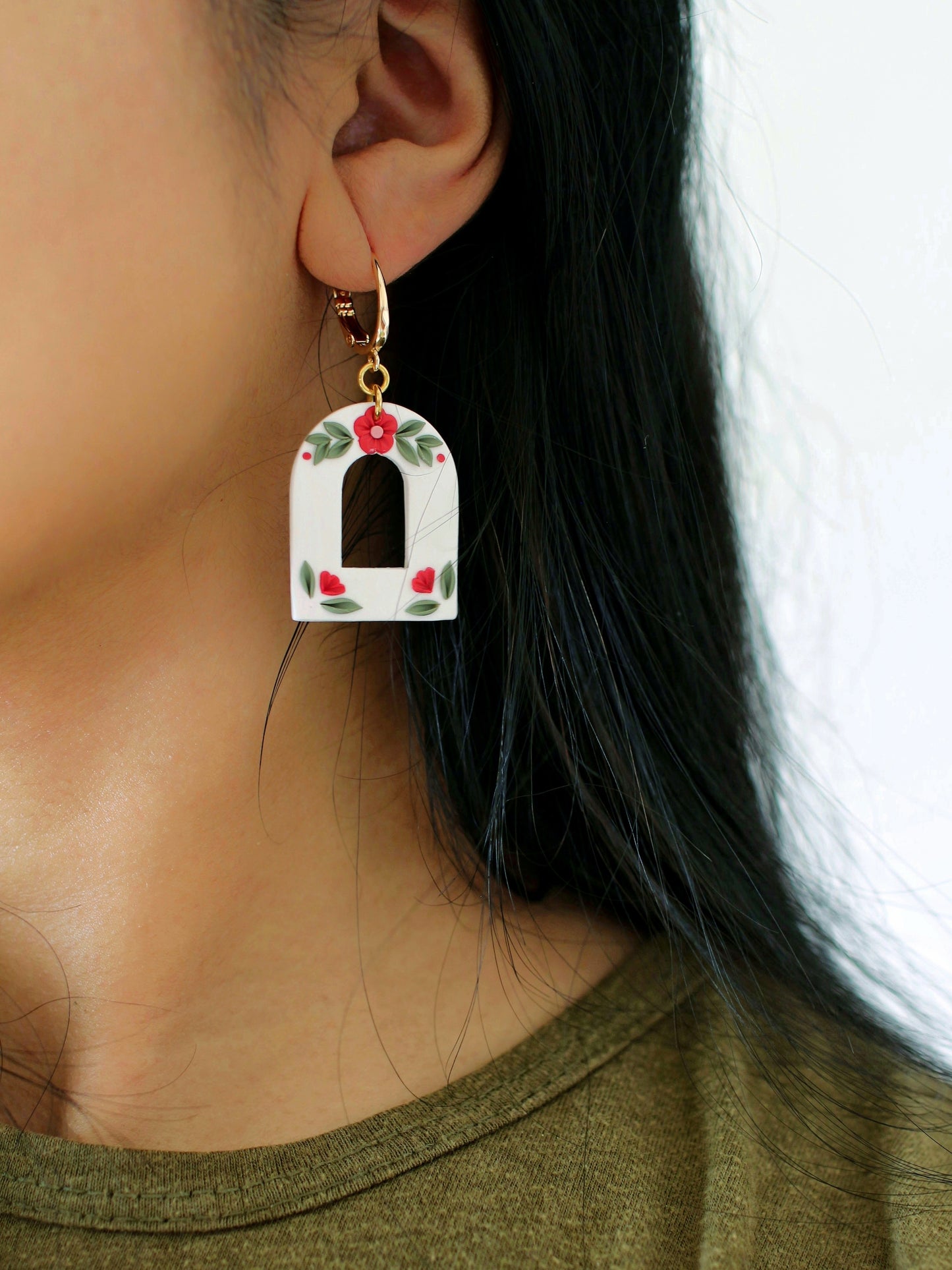 Rowan Arches - Embroidery Inspired Earrings