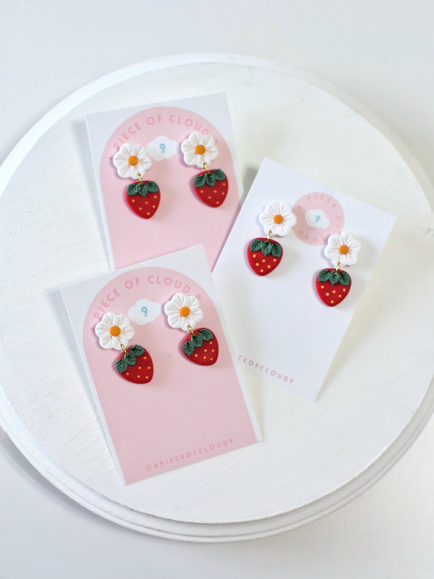Strawberry Cuties - Strawberry Dangle Earrings