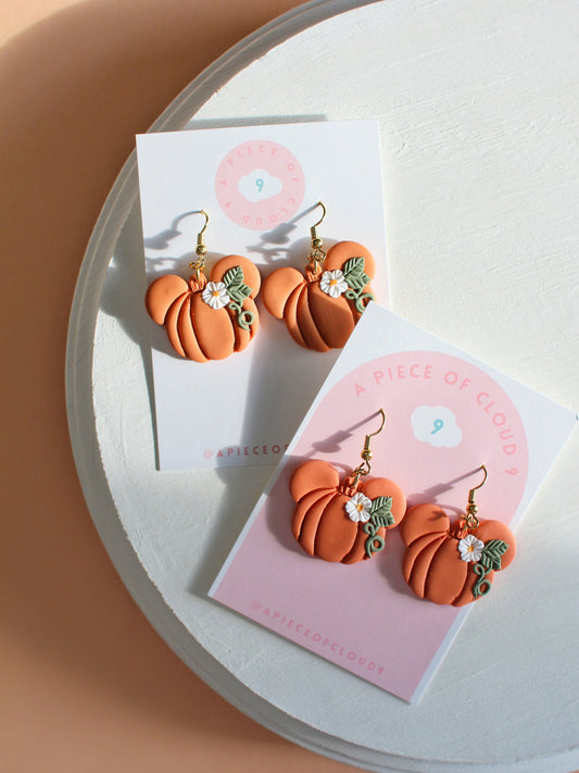 Pumpkin Mouse - Fall Earrings