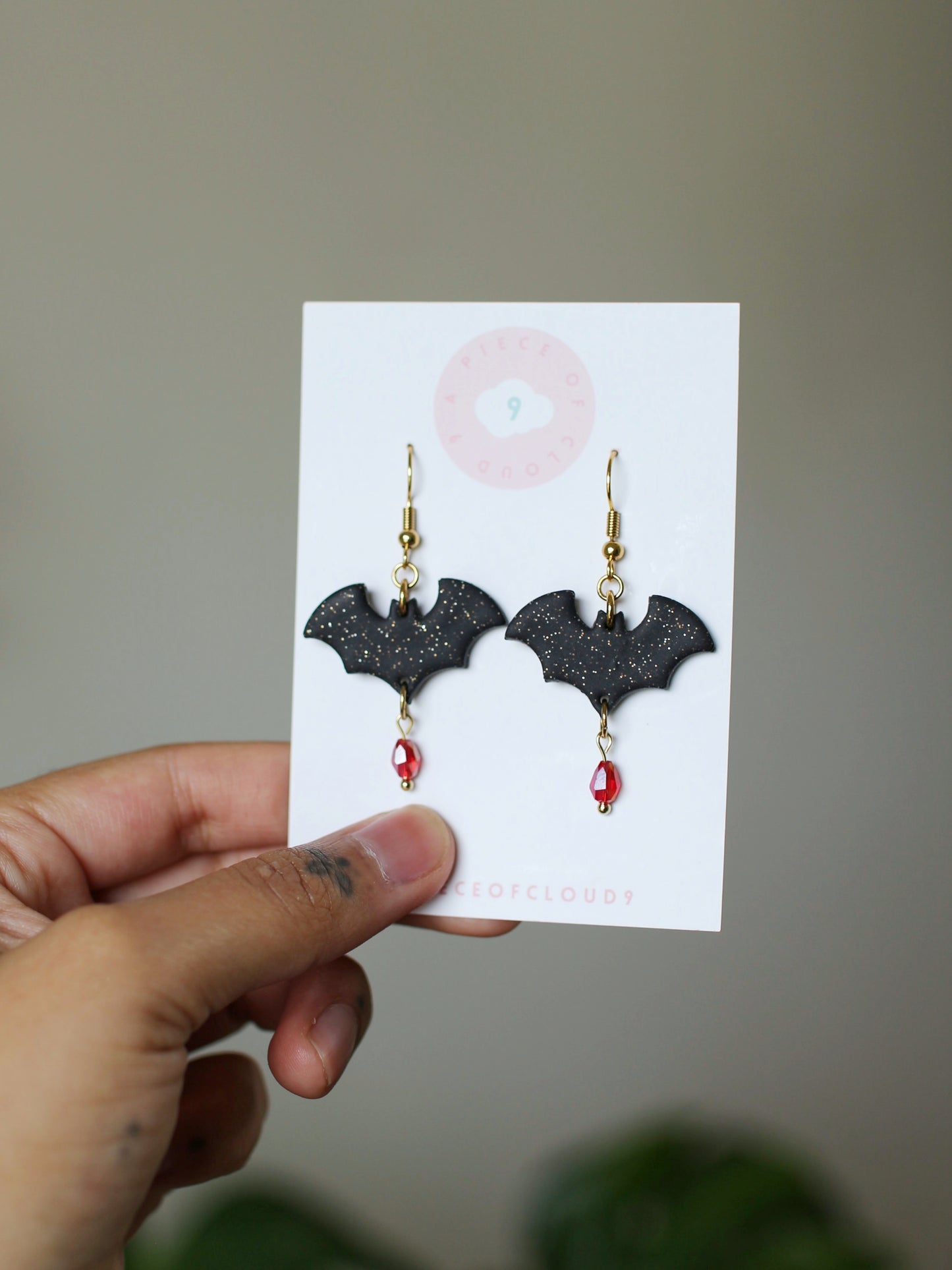 Shimmering Bats - Spooky Season Earrings