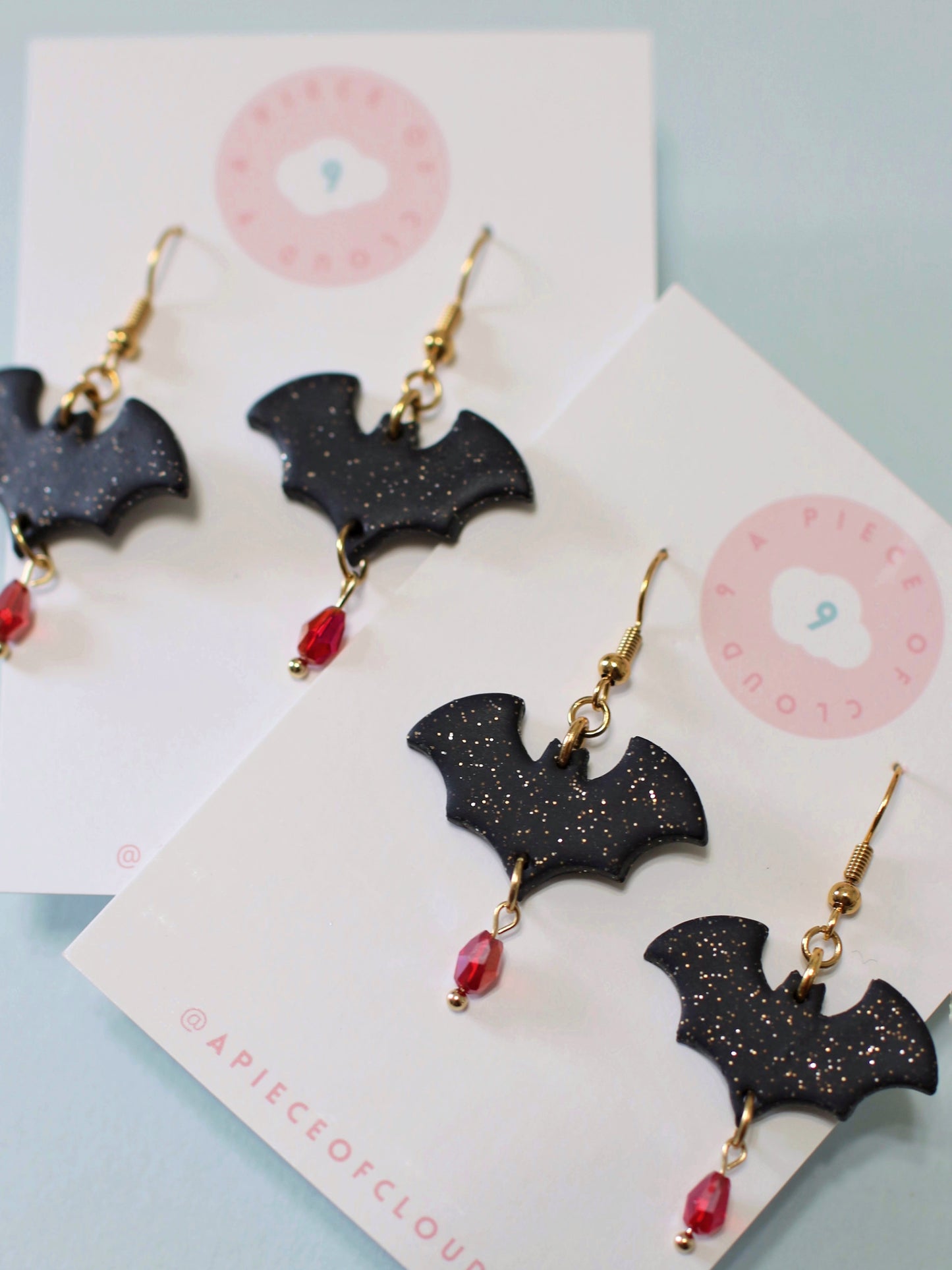 Shimmering Bats - Spooky Season Earrings