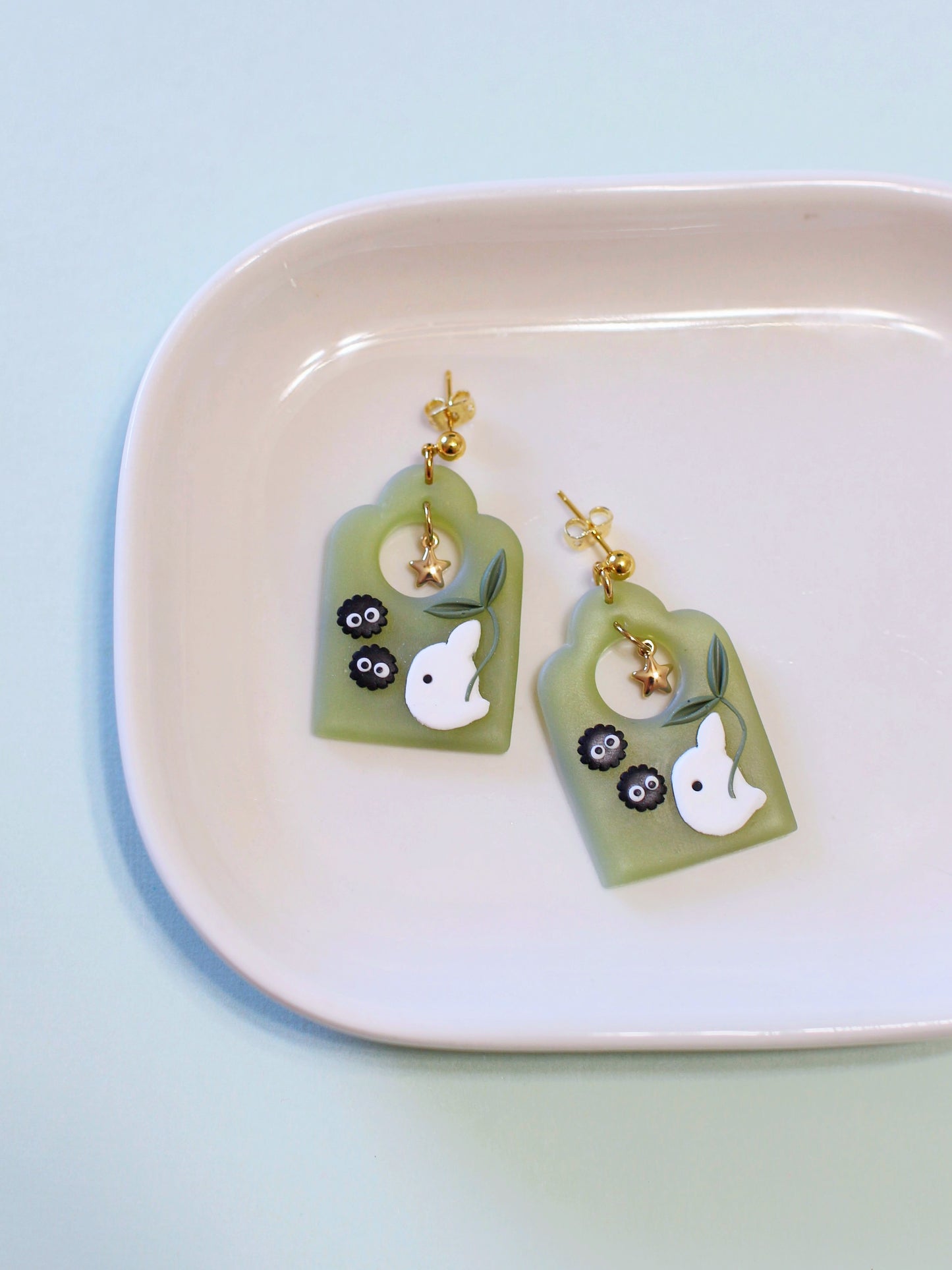 Chibi Totoro Jellies - Studio Ghibli Inspired Earrings
