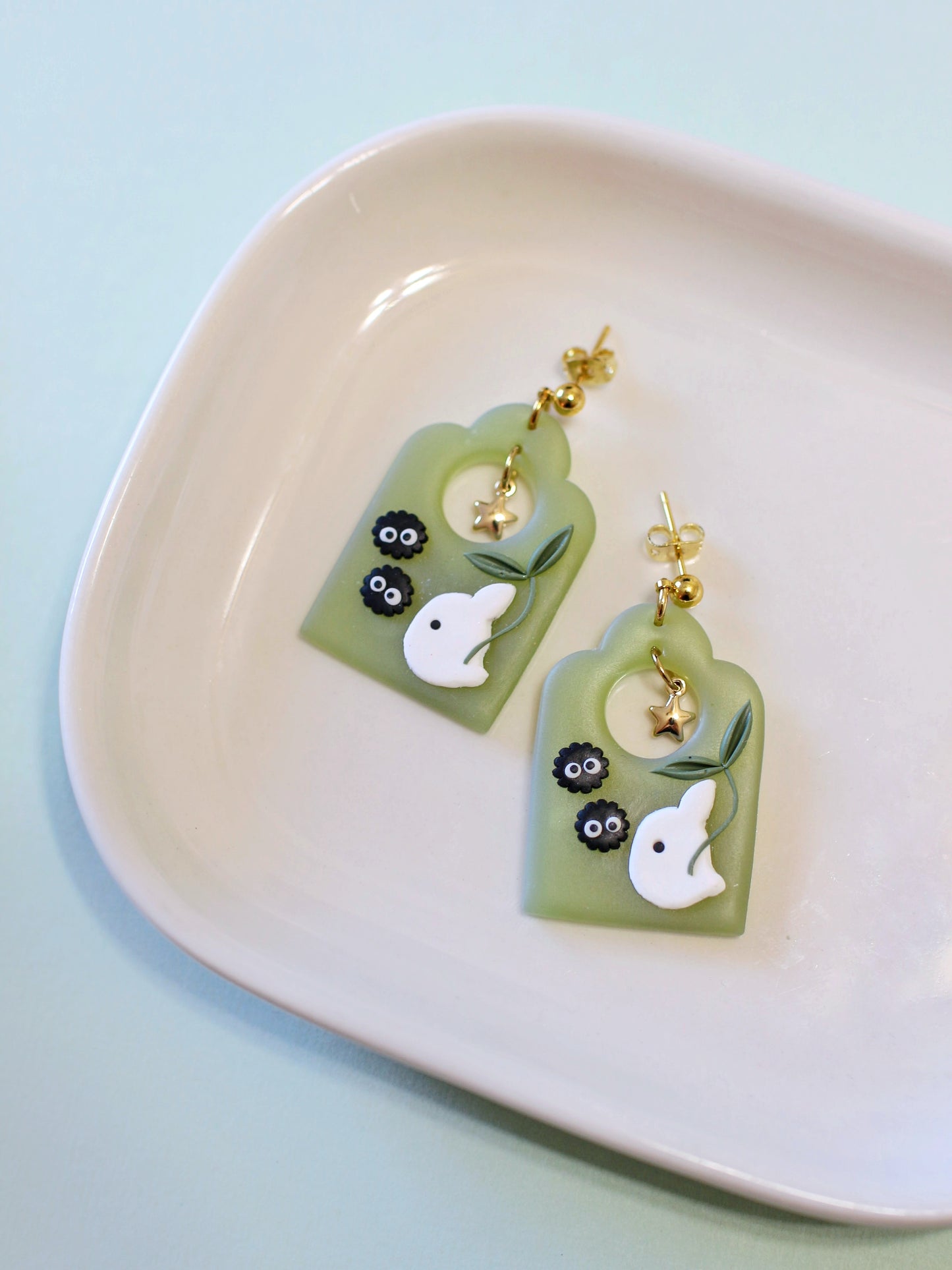 Chibi Totoro Jellies - Studio Ghibli Inspired Earrings