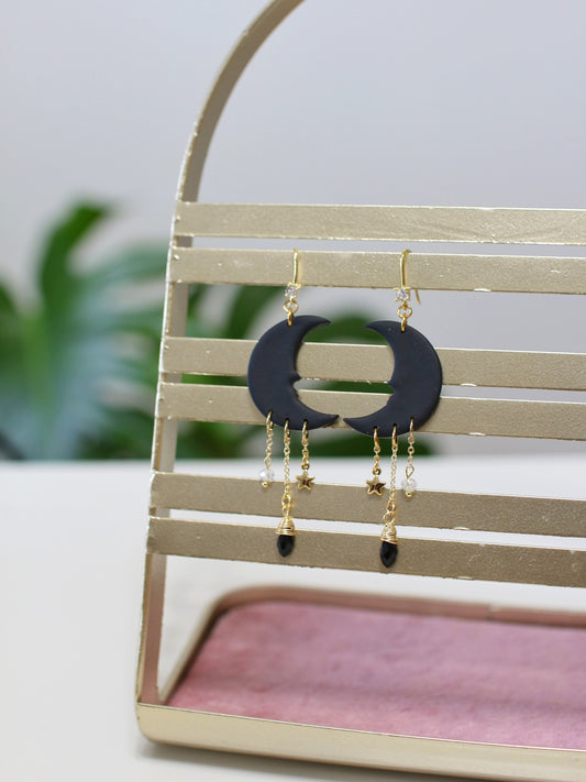 Celestia - Statement Moon Earrings